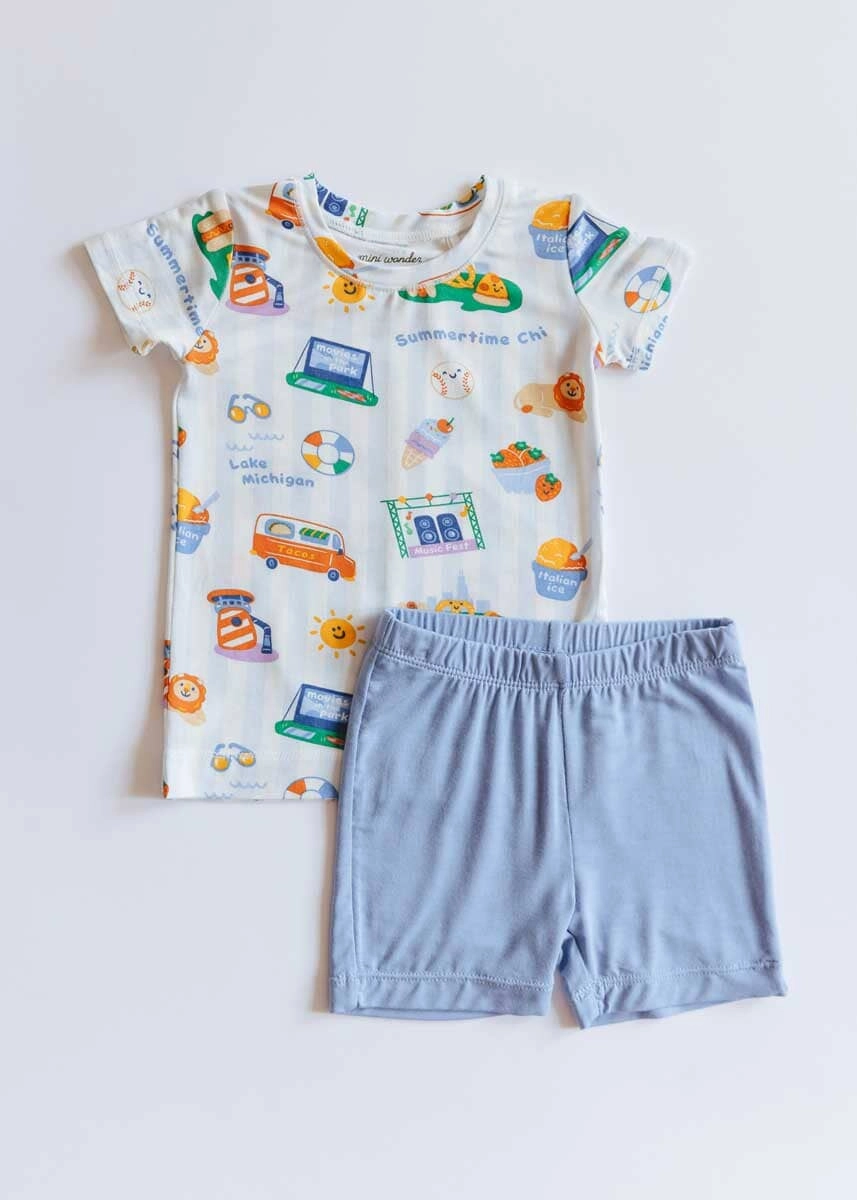 2024 Summertime Chi Loungewear Set - S/S and Shorts - 2T