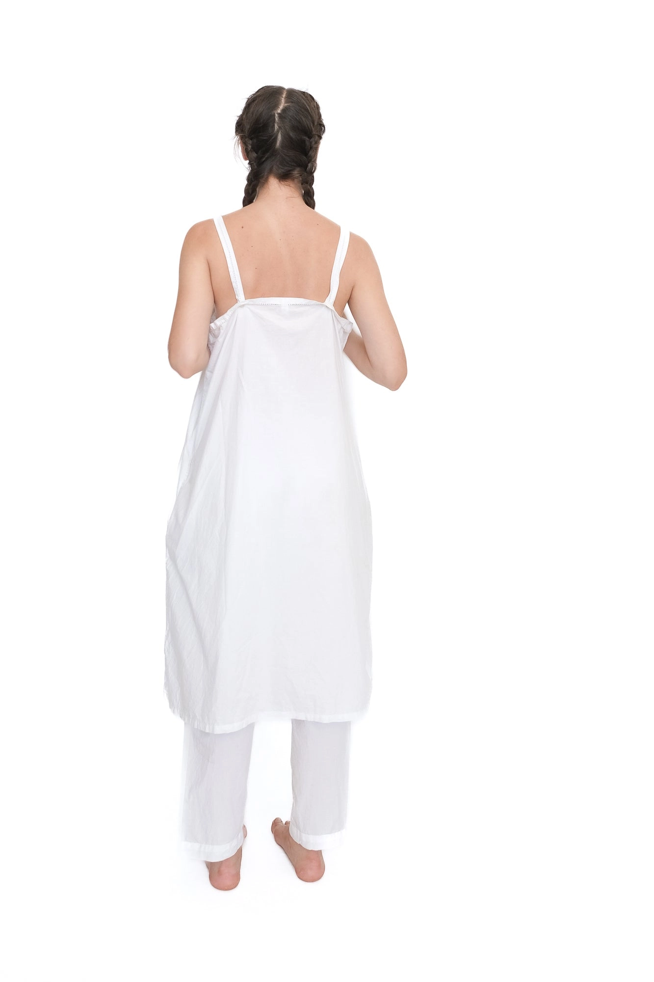 A-Line Slip Dress,  White