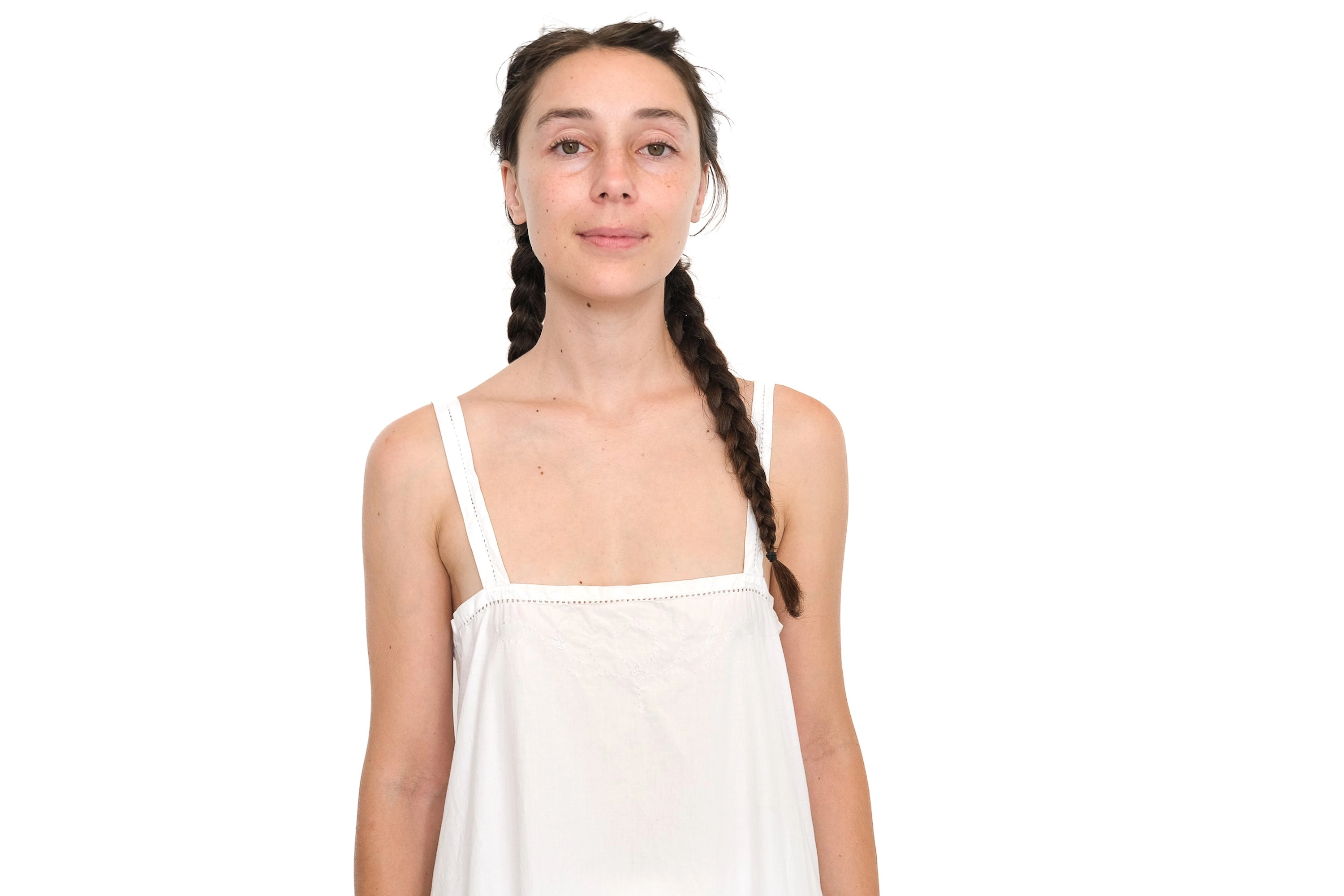 A-Line Slip Dress,  White