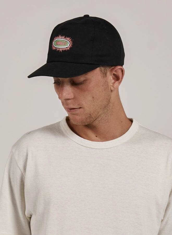 Acid Trip 5 Panel Cap - Washed Black