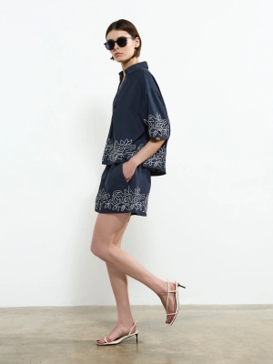 Alissa Cotton Popover Shirt