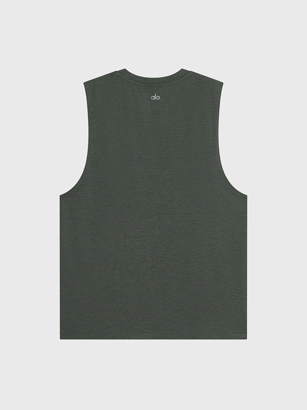 ALO CHARCOAL GREEN HEATHER CONQUER MUSCLE TANK