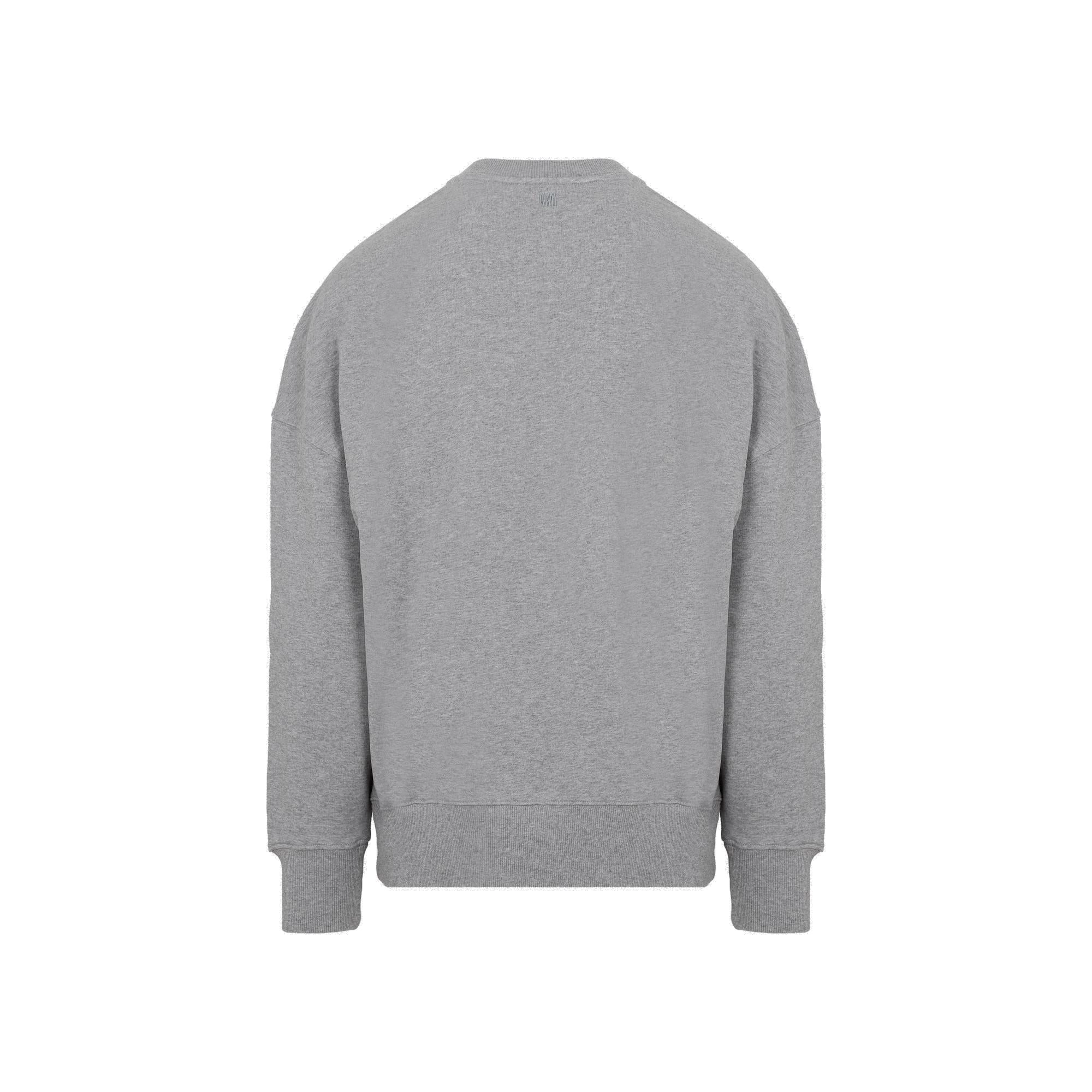 AMI Logo Printed Crewneck Sweatshirt