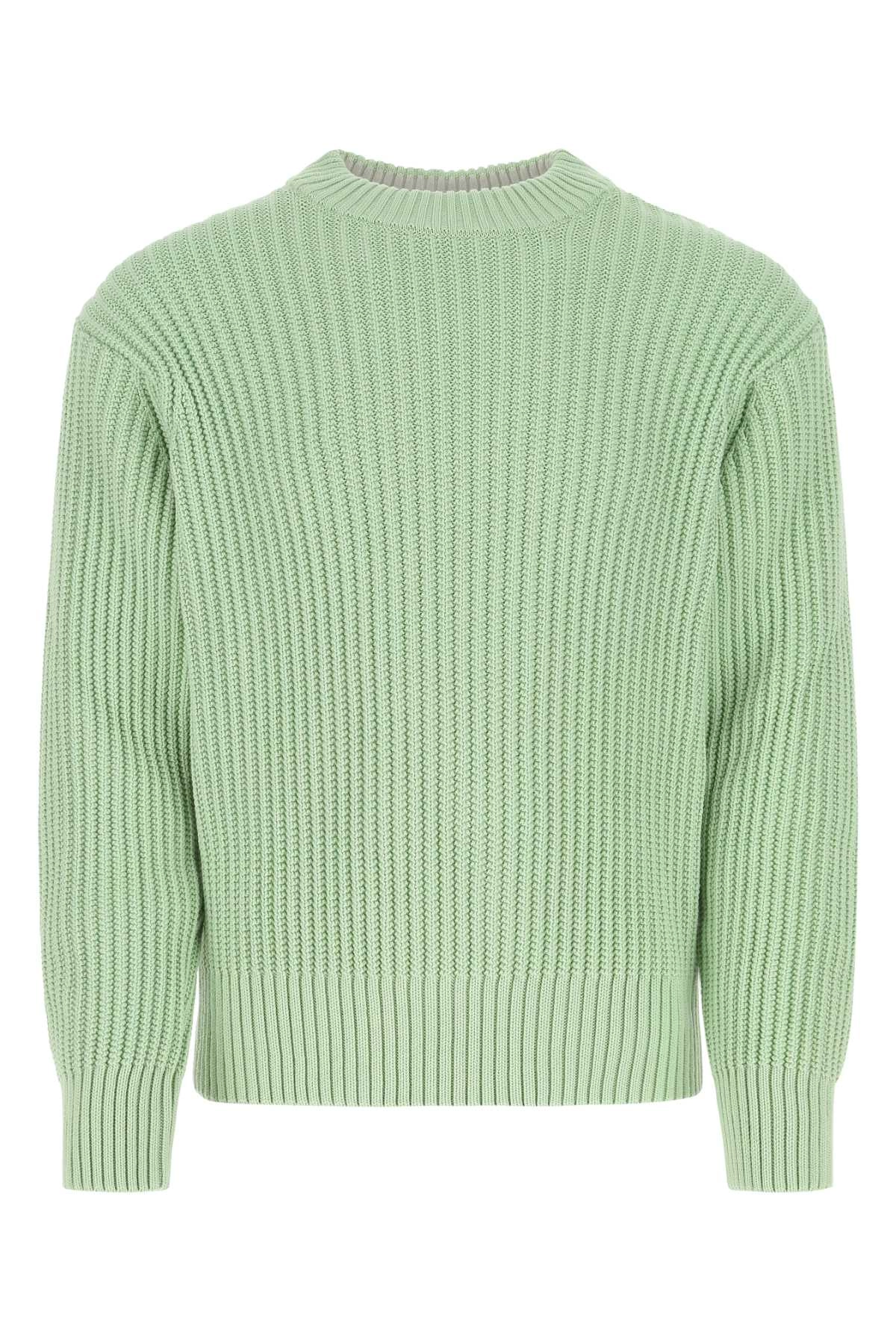 AMI Ribbed Knit Long-Sleeved Jumper