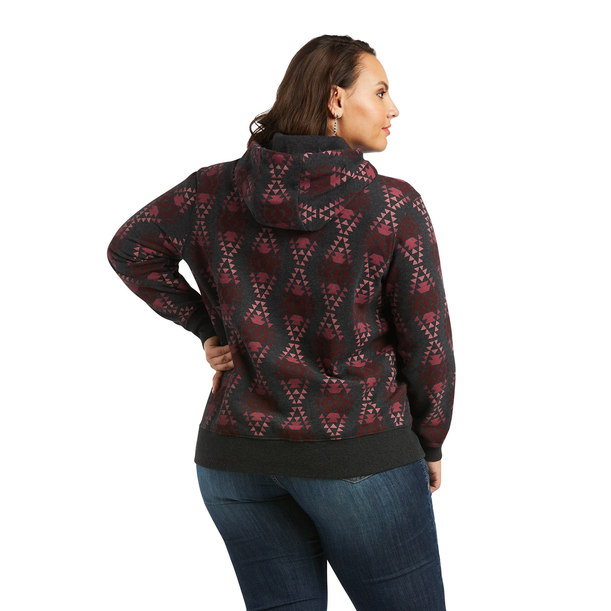 Ariat Ladies 10039842 Real Diamondback Printed Hoodie