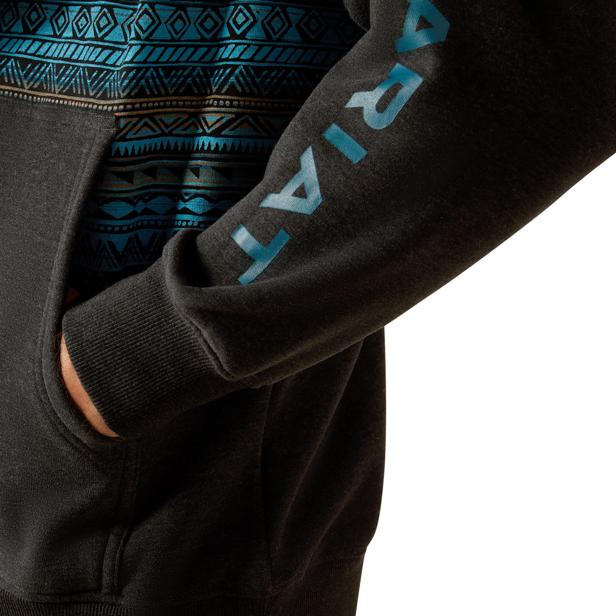 Ariat Mens Aztec Inspired Hoodie Turquoise 10052450