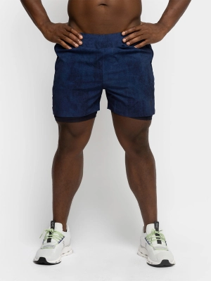 BARRY'S ACID WASH 4IN LINED SPRINTER SHORT