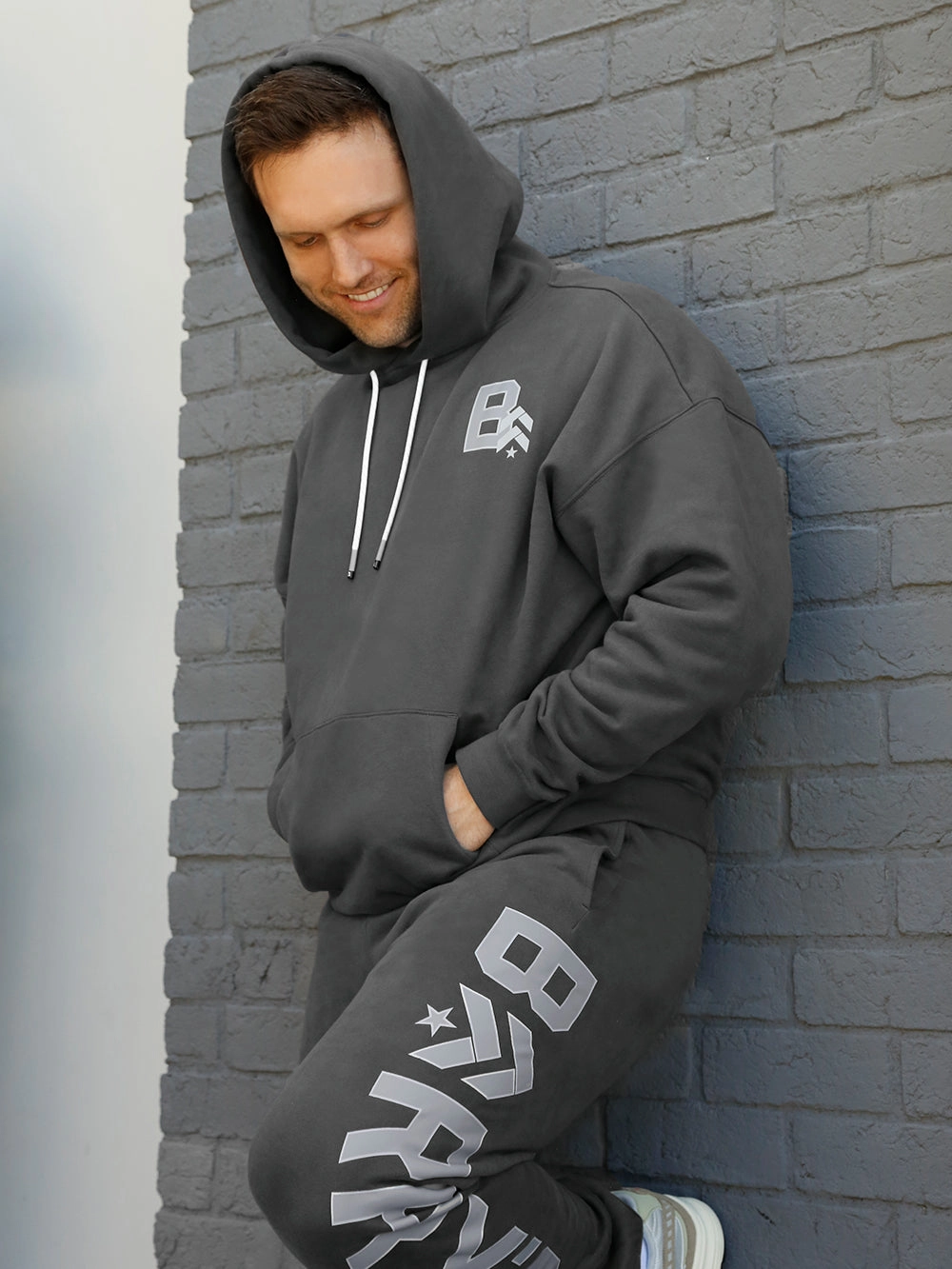 BARRY'S CHARCOAL UNISEX HOODIE