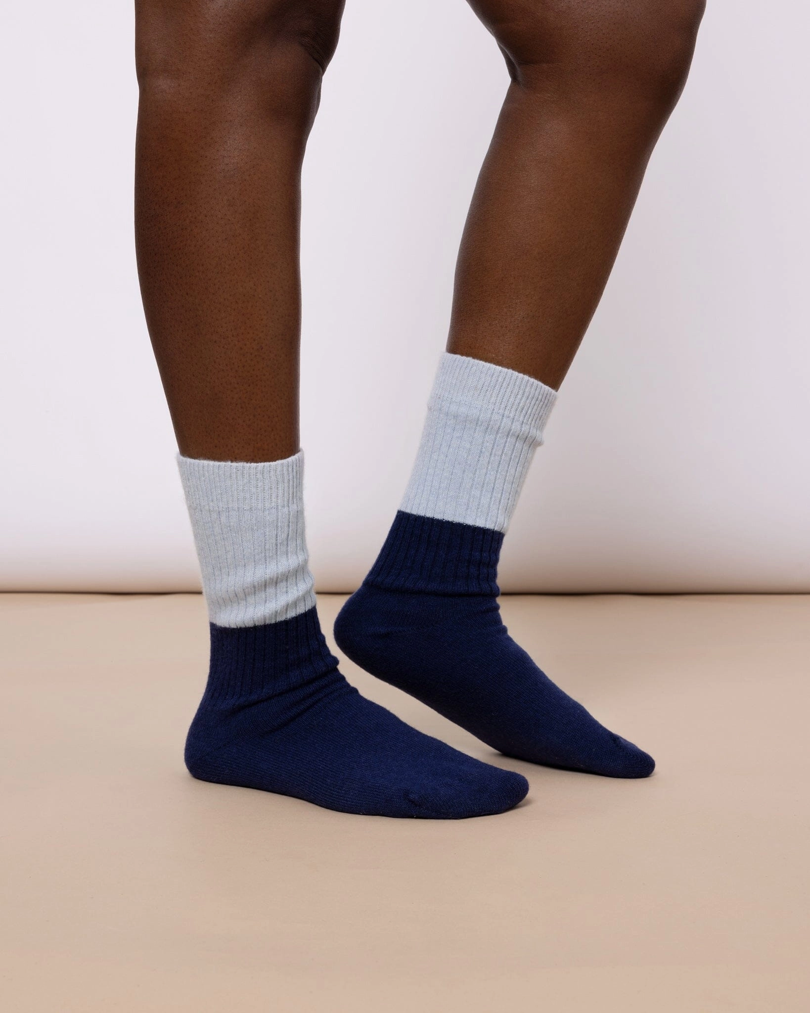 Bed Socks Gift Set Navy & Grey