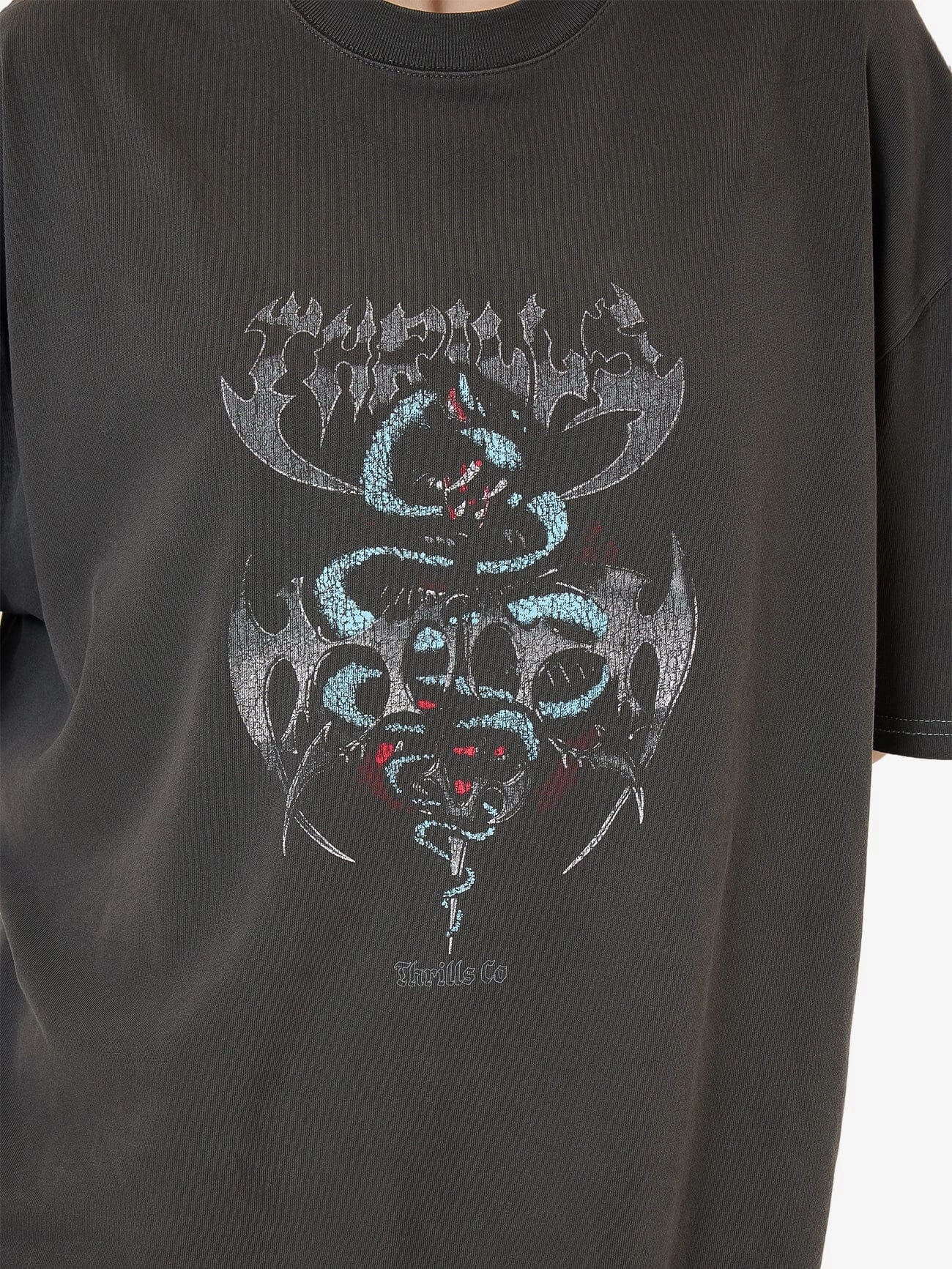 Bitter End Oversized Tee - Merch Black