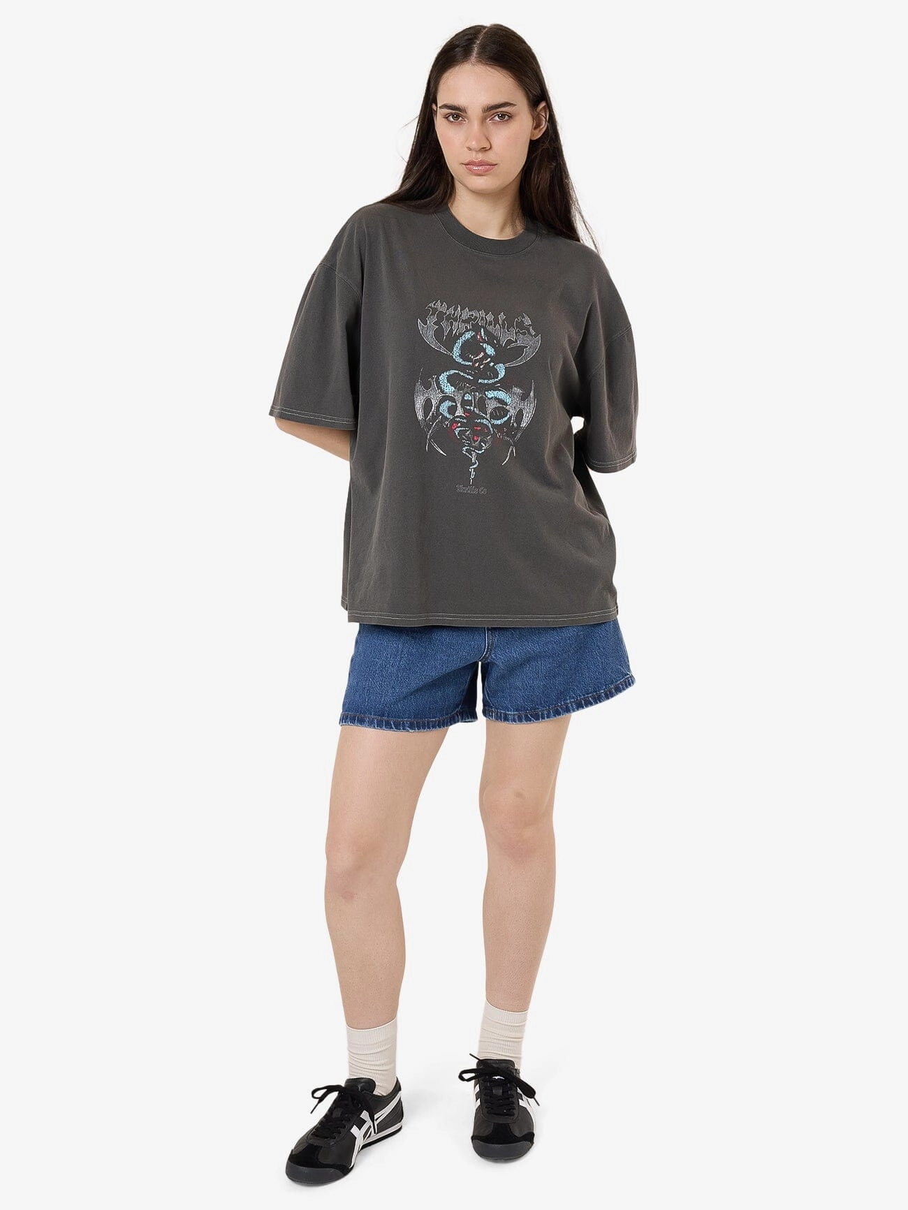 Bitter End Oversized Tee - Merch Black