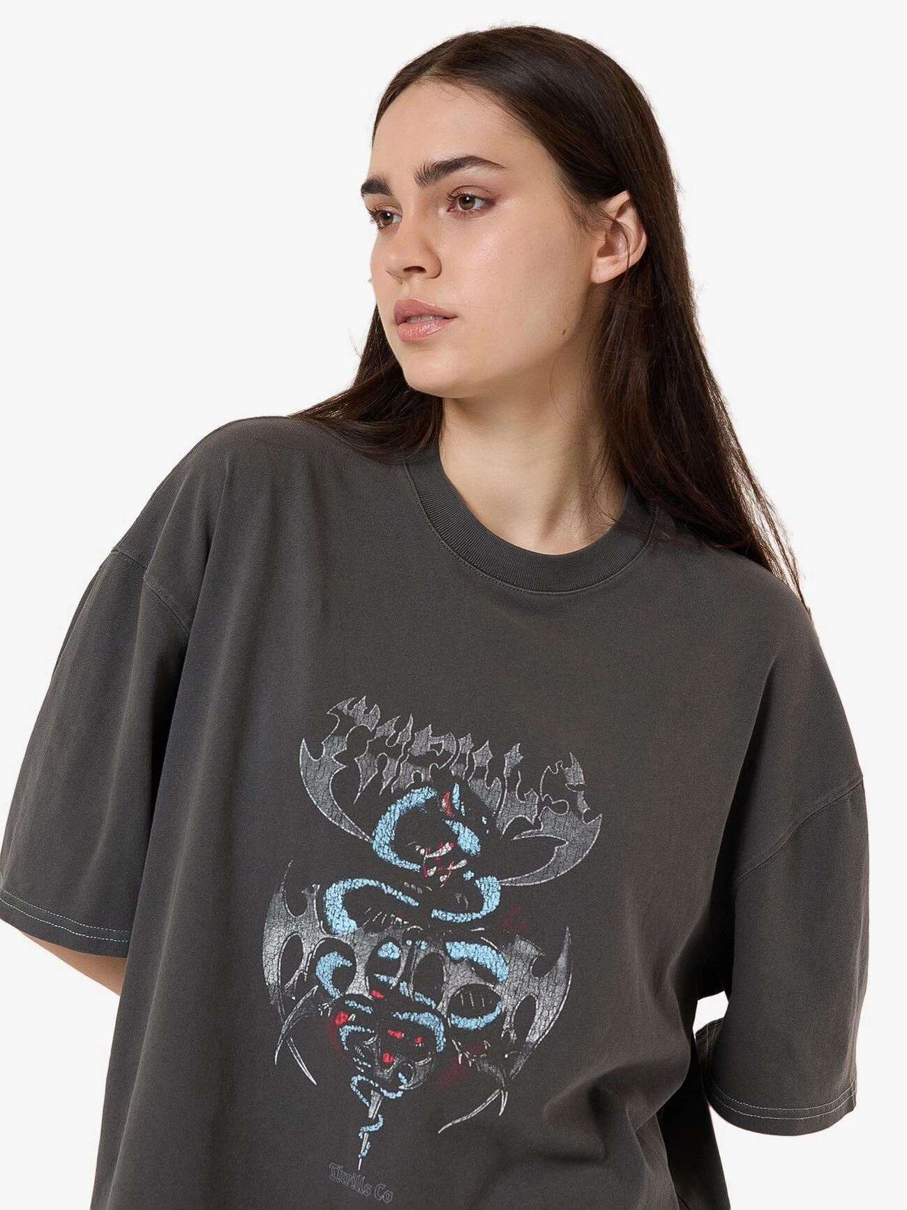 Bitter End Oversized Tee - Merch Black