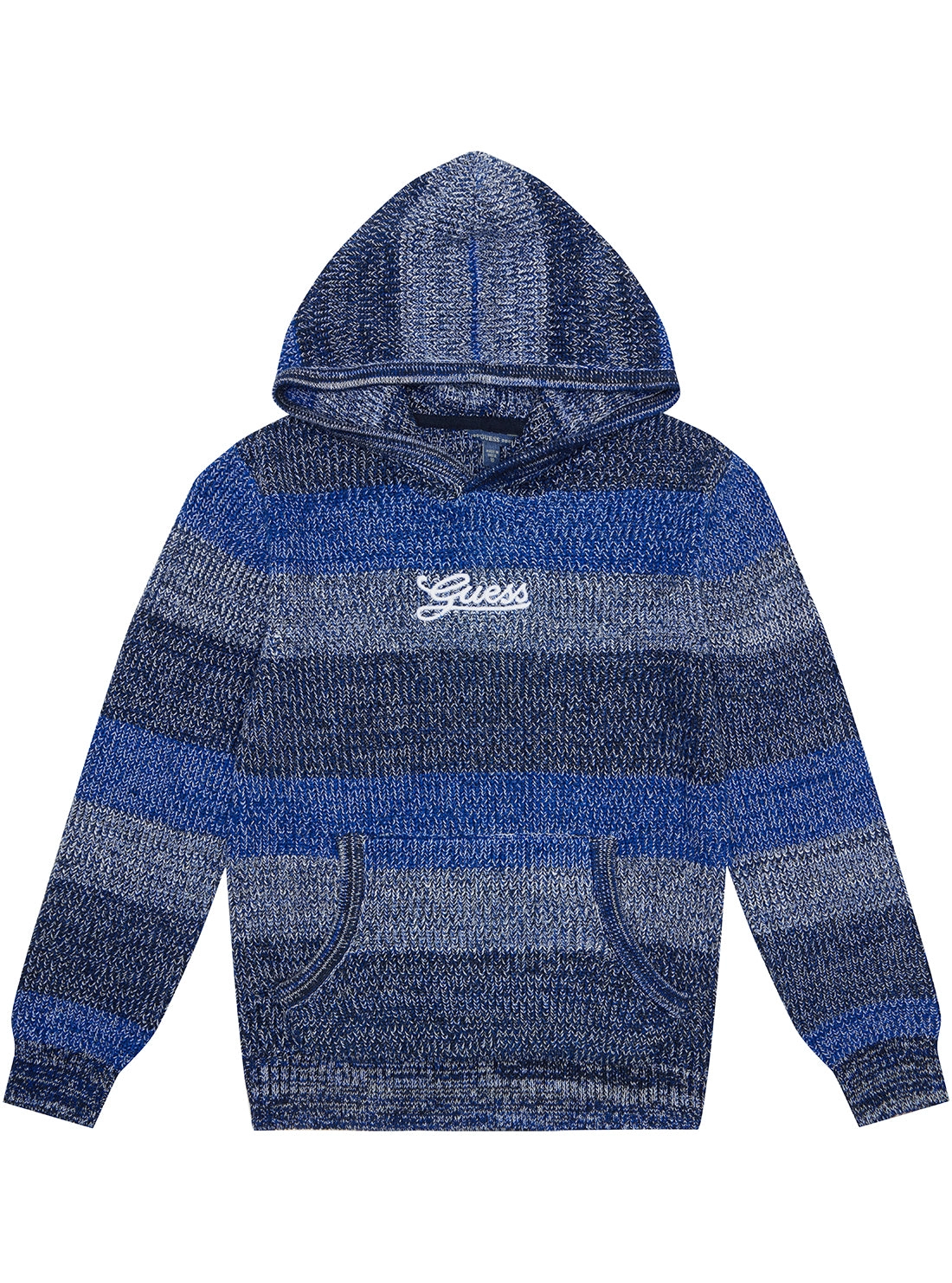 Blue Knit Hoodie Jumper (7-16)