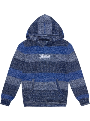 Blue Knit Hoodie Jumper (7-16)