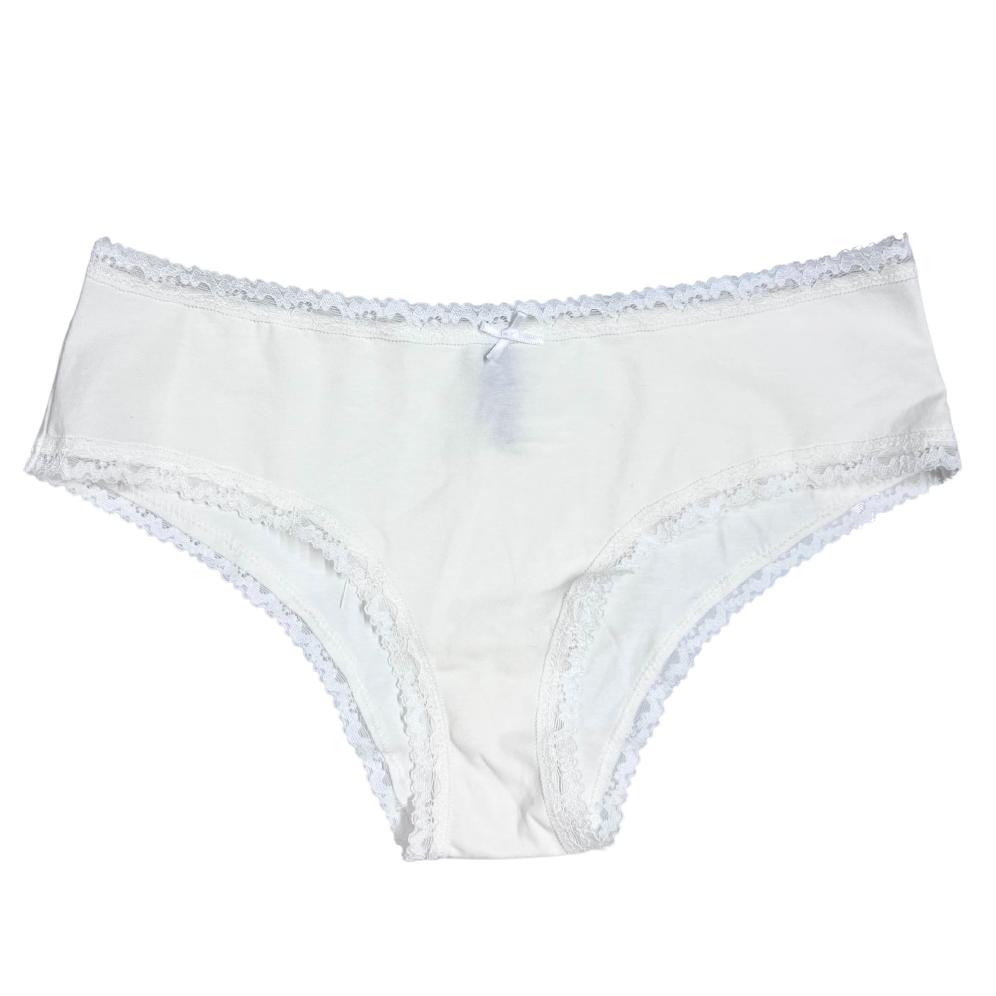 Blush Cotton Lace Trim Hipster