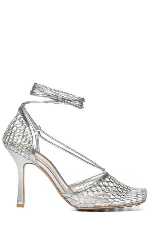 Bottega Veneta Stretch Metallized Mesh Pumps