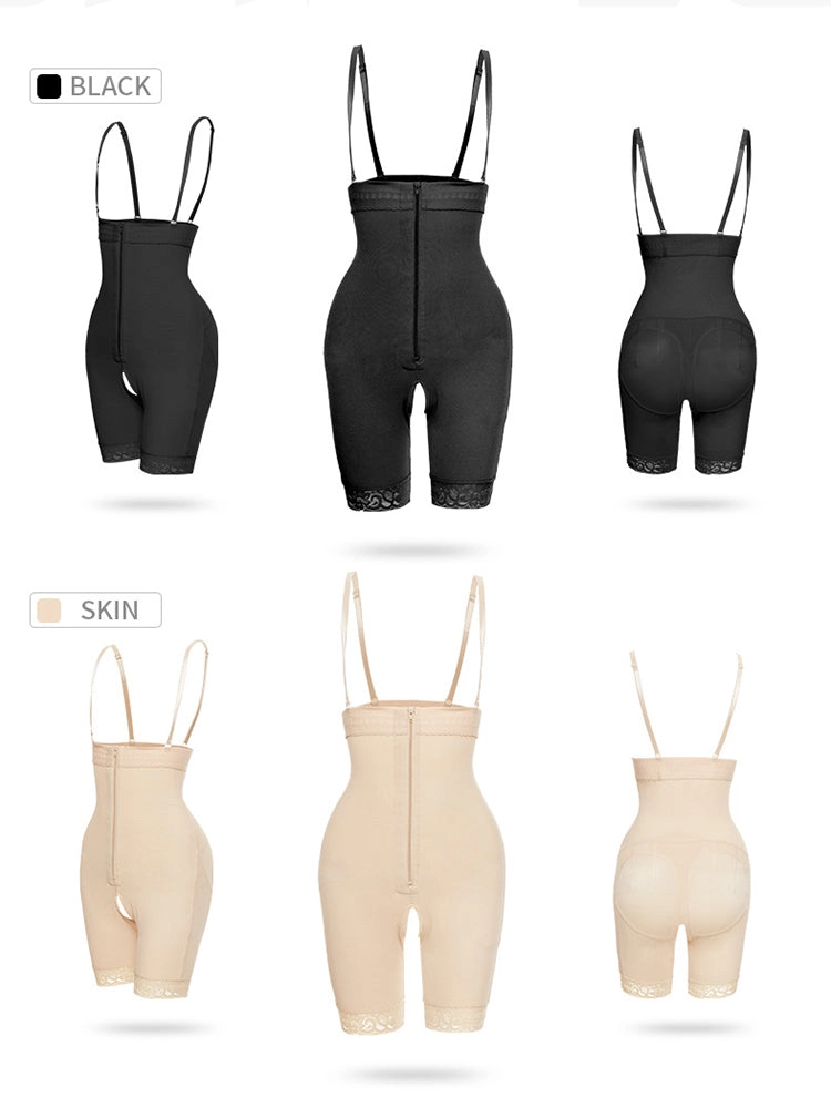 Breathable High Waist Tummy Control Shaperwears with Zipper Steel Buckle