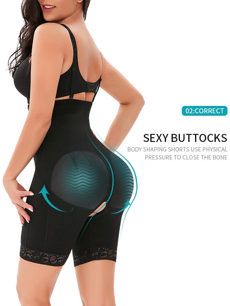 Breathable High Waist Tummy Control Shaperwears with Zipper Steel Buckle