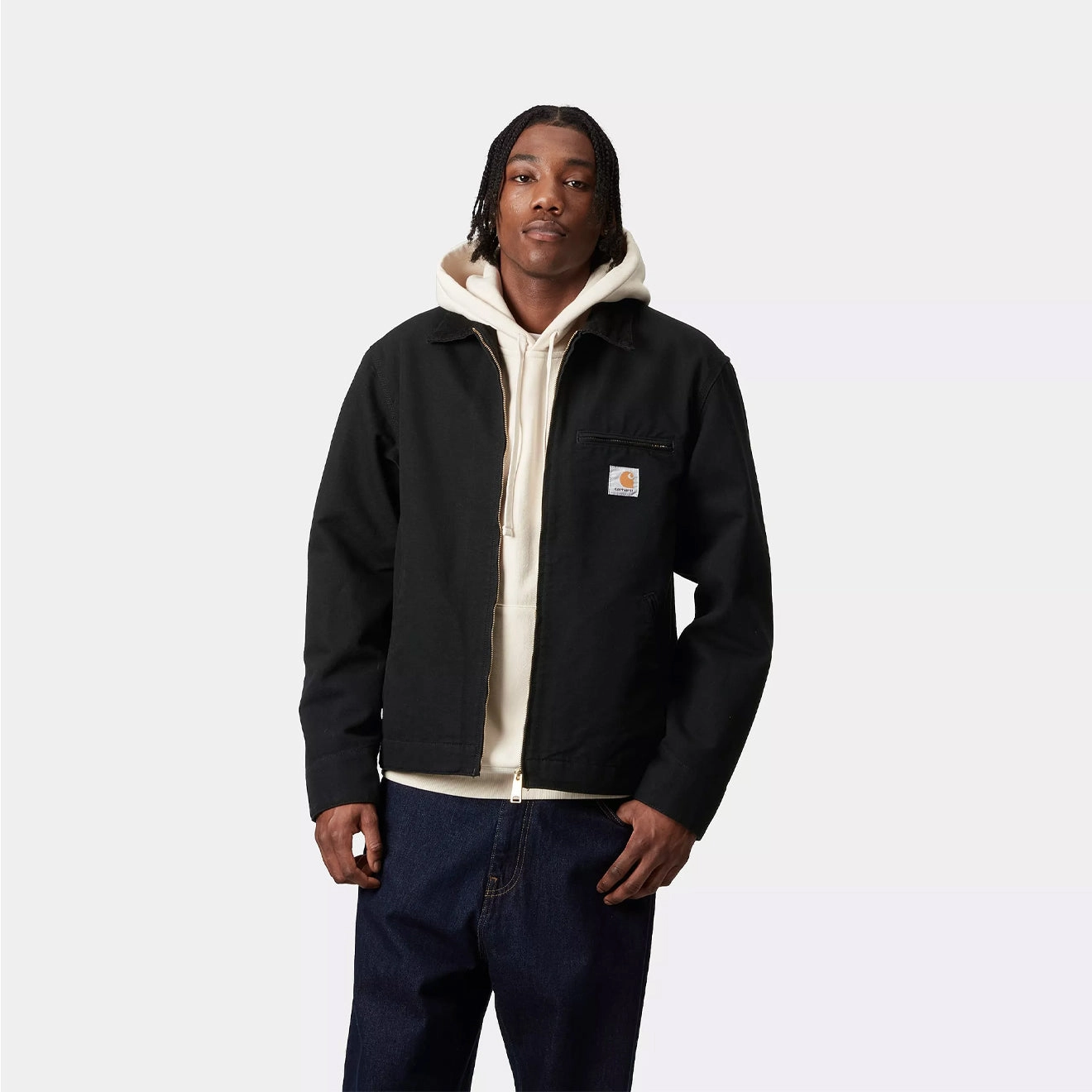 Carhartt WIP Detroit Jacket Black / Black Rinsed