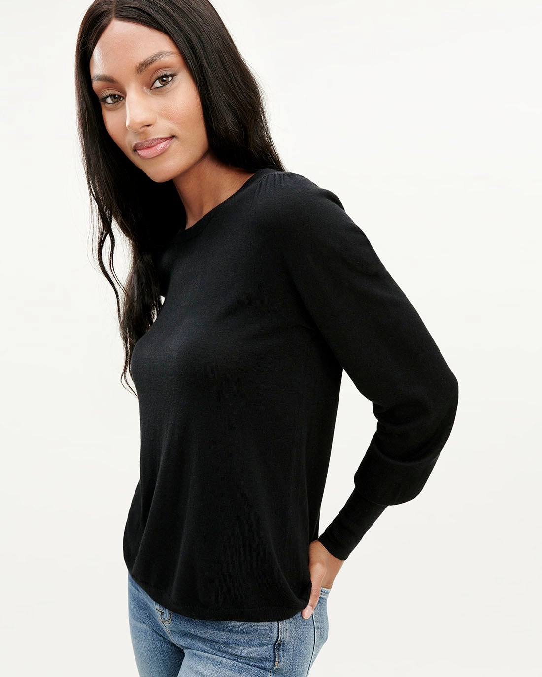 Cashblend Puff Sleeve Top