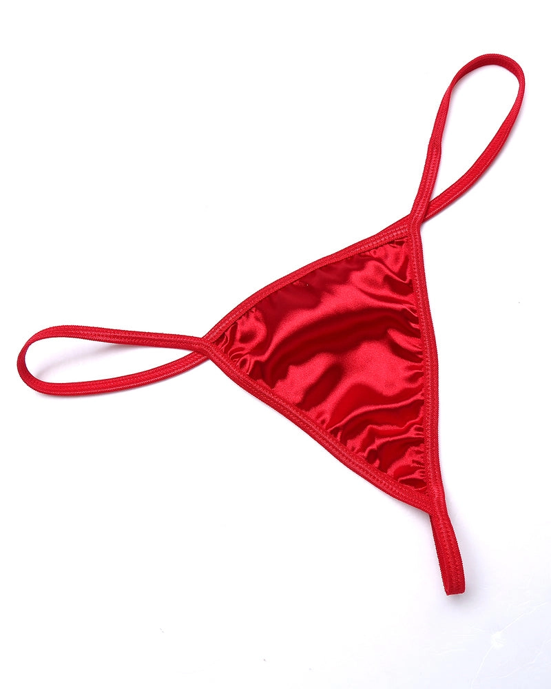 Christmas Satin Lingerie Santa Chemise