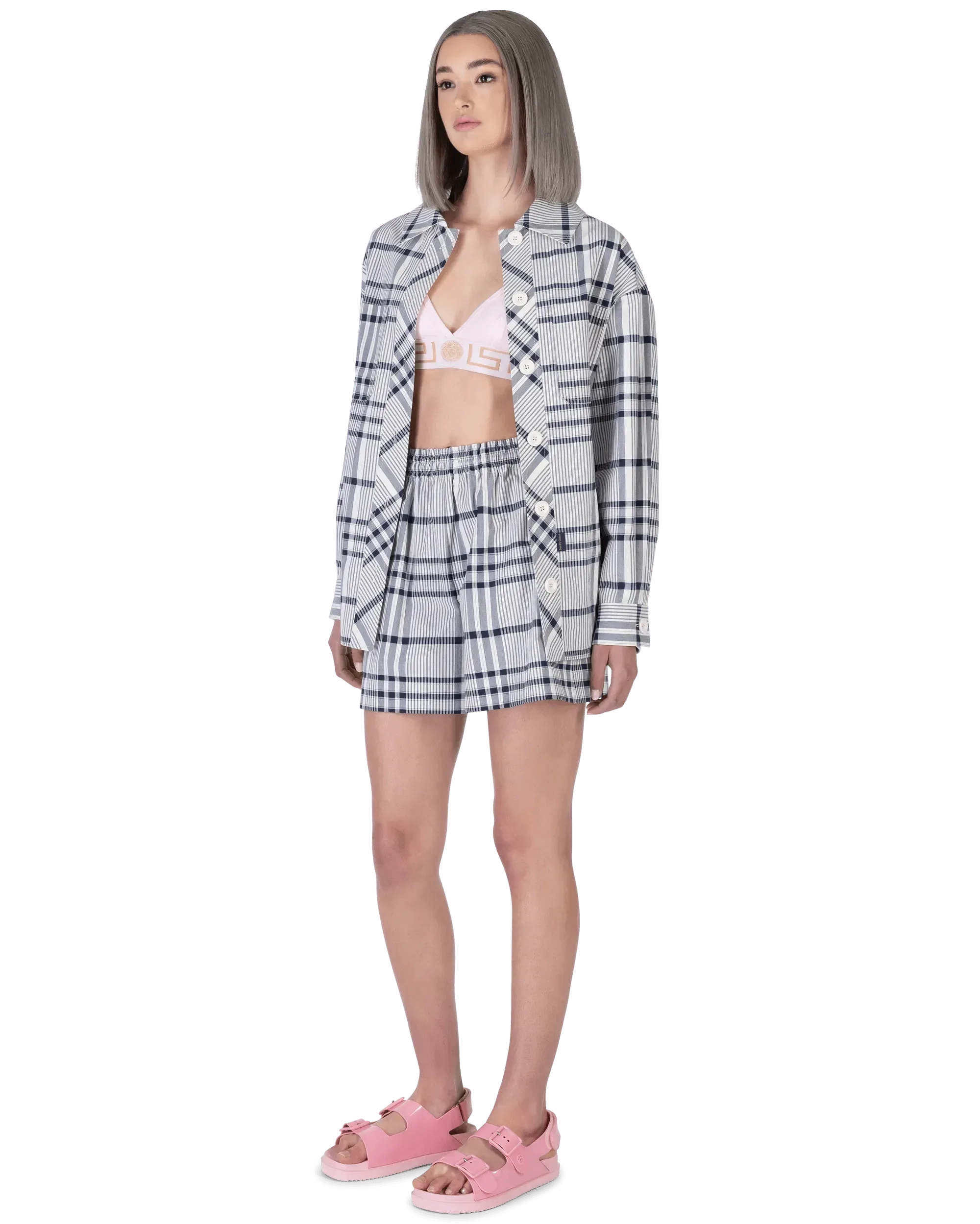 City Checks Mini Shorts