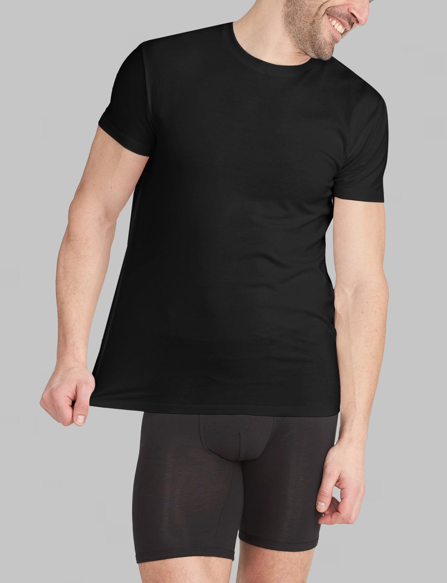 Cool Cotton Crew Neck Modern Fit Undershirt (3-Pack)