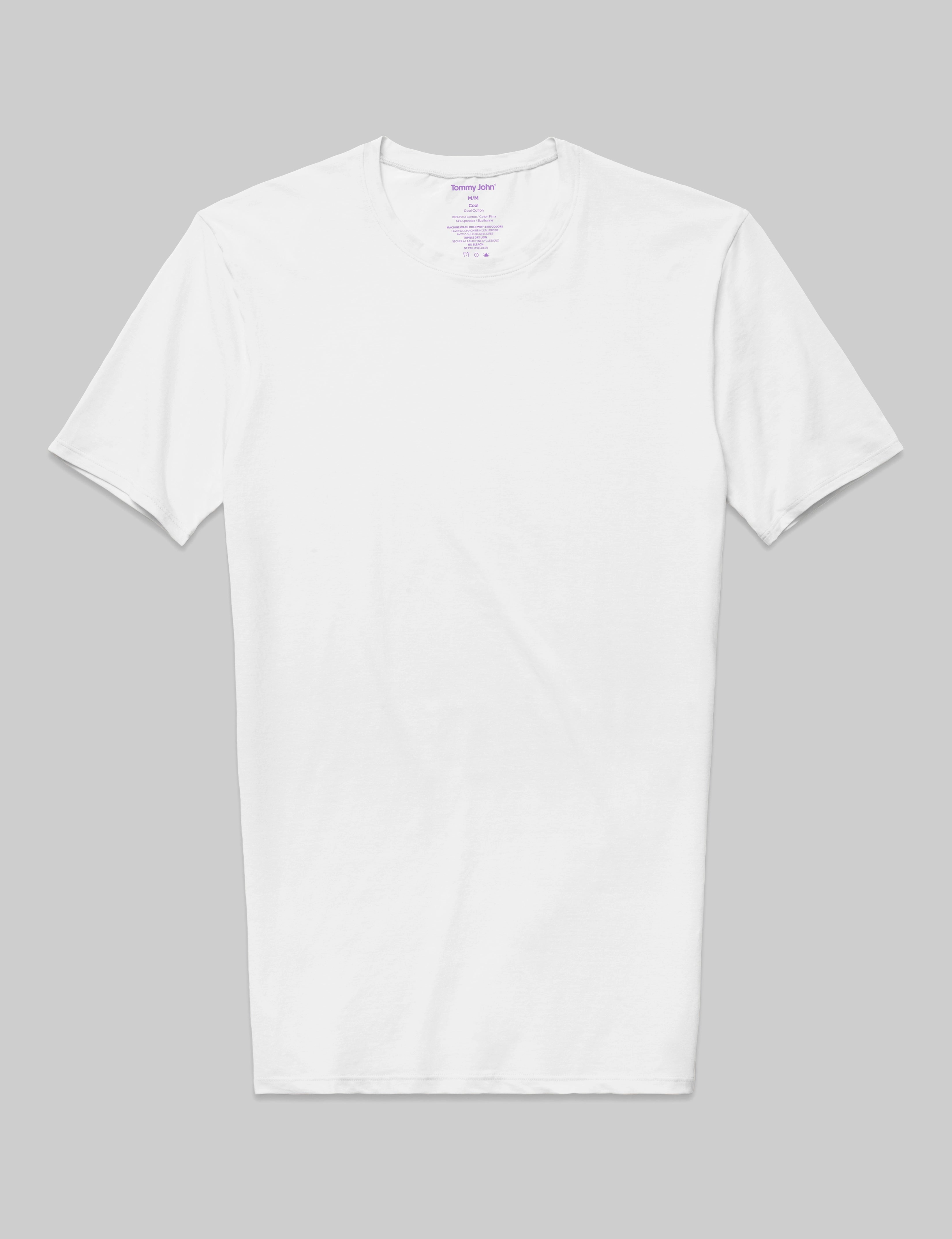 Cool Cotton Crew Neck Stay-Tucked Undershirt