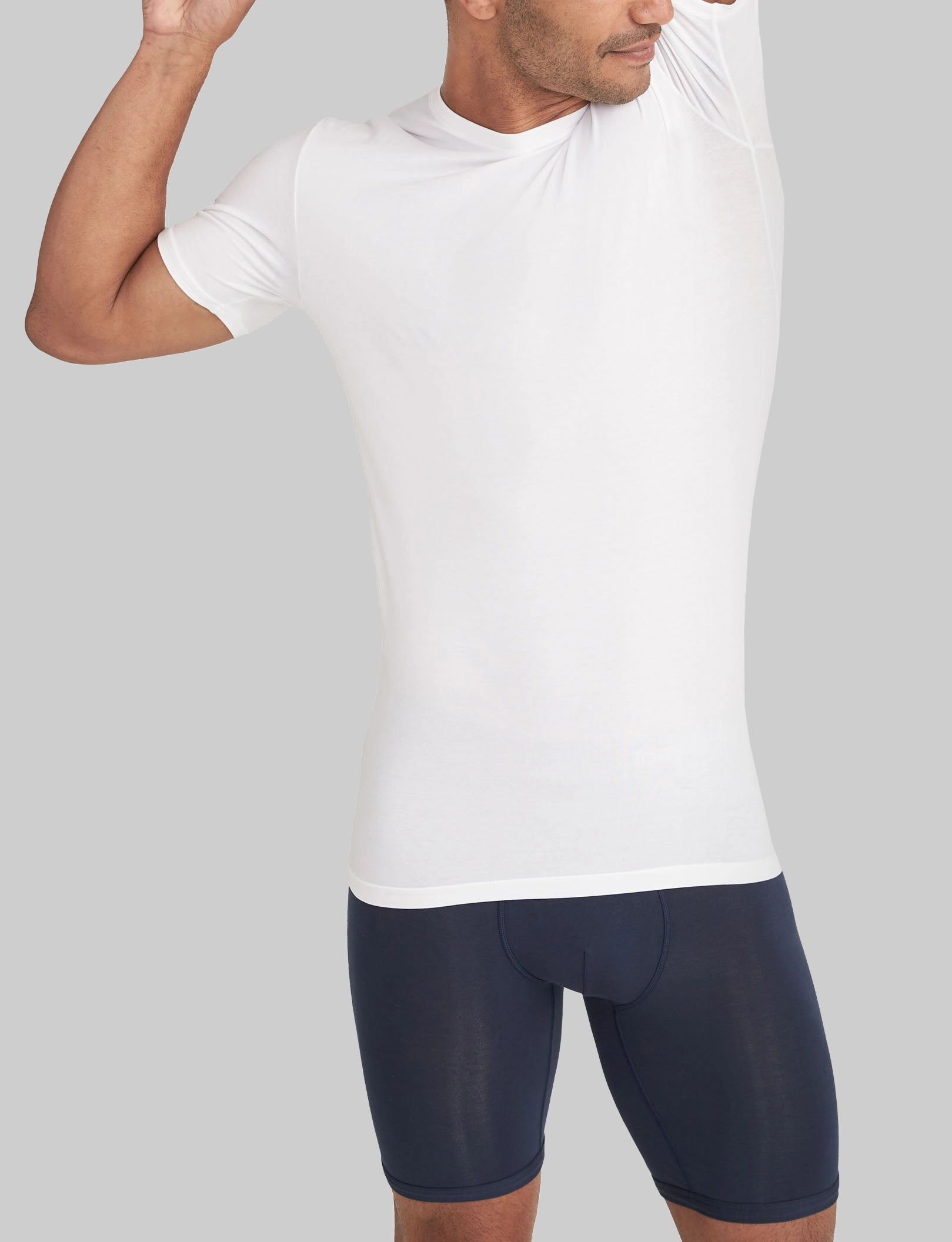 Cool Cotton Crew Neck Stay-Tucked Undershirt