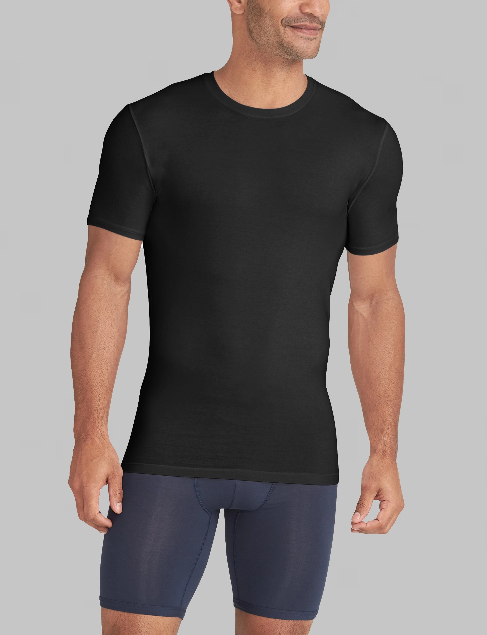 Cool Cotton Crew Neck Stay-Tucked Undershirt