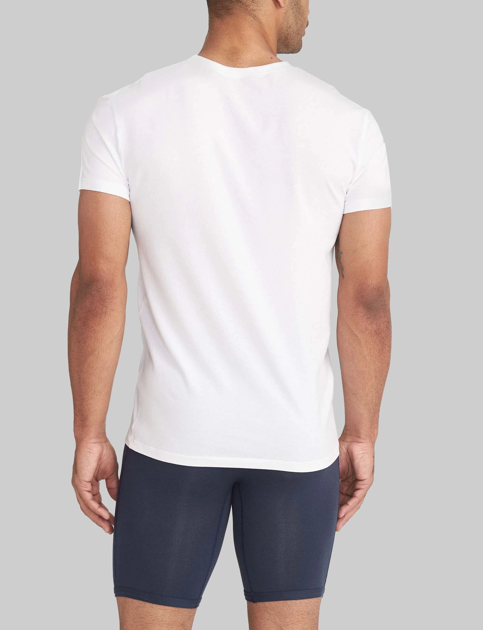 Cool Cotton High V-Neck Modern Fit Undershirt (6-Pack)