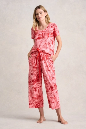 Cotton Ladies PJ Set - Mon Coeur Print