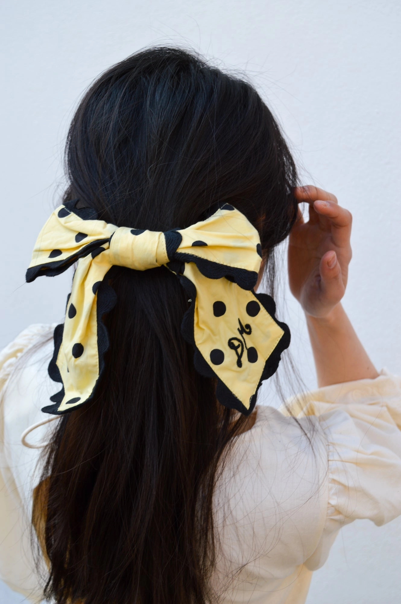 Damson Madder Butter Spot Bow Clip