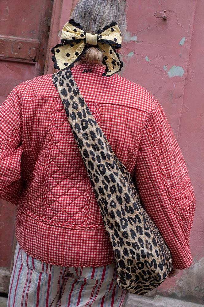 Damson Madder Butter Spot Bow Clip