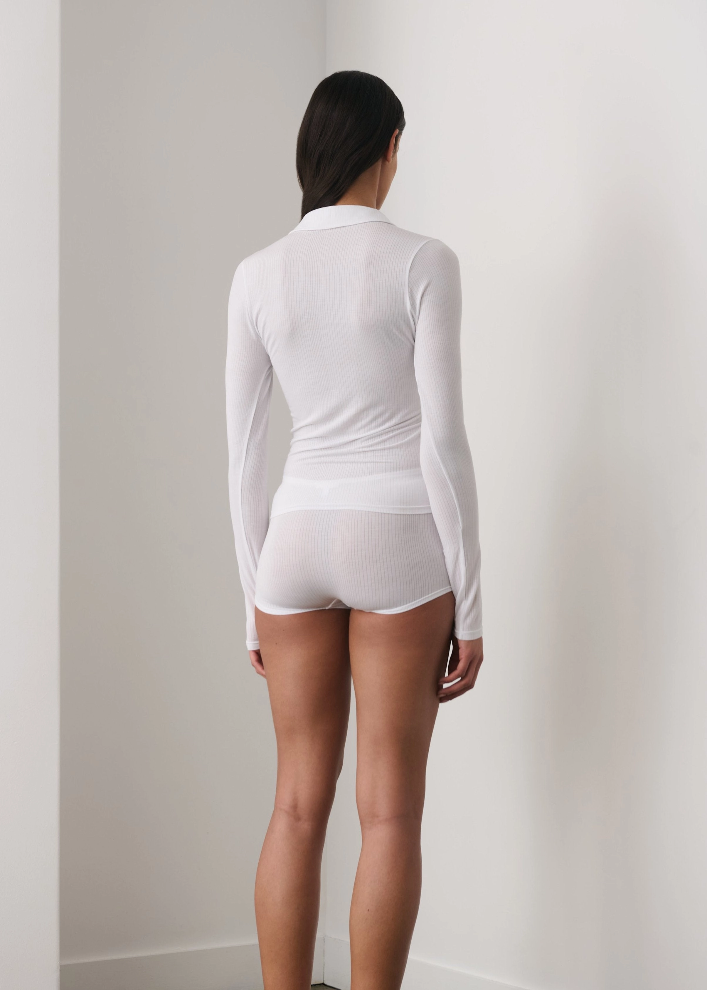 Dreamy Long Sleeve Polo Top