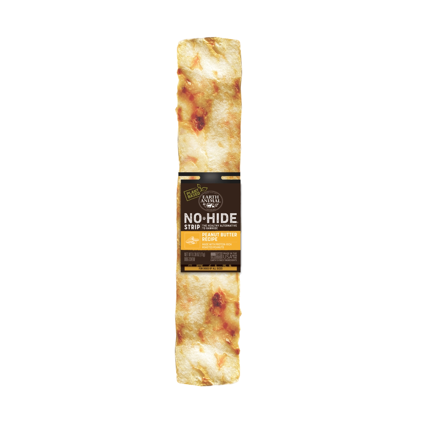 Earth Animal No-Hide Peanut Butter Strip Dog Chew