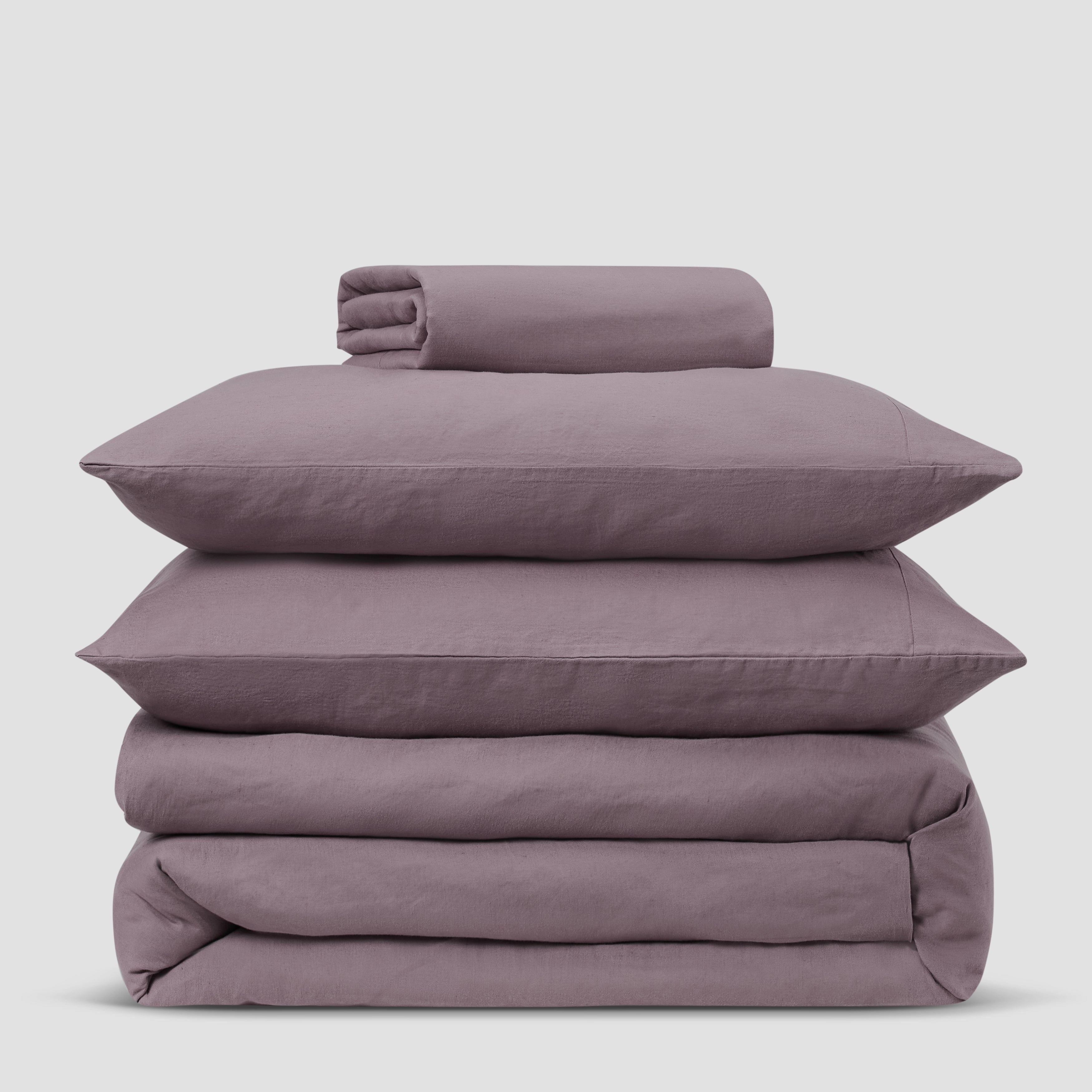 Elderberry 100% Linen Duvet Cover