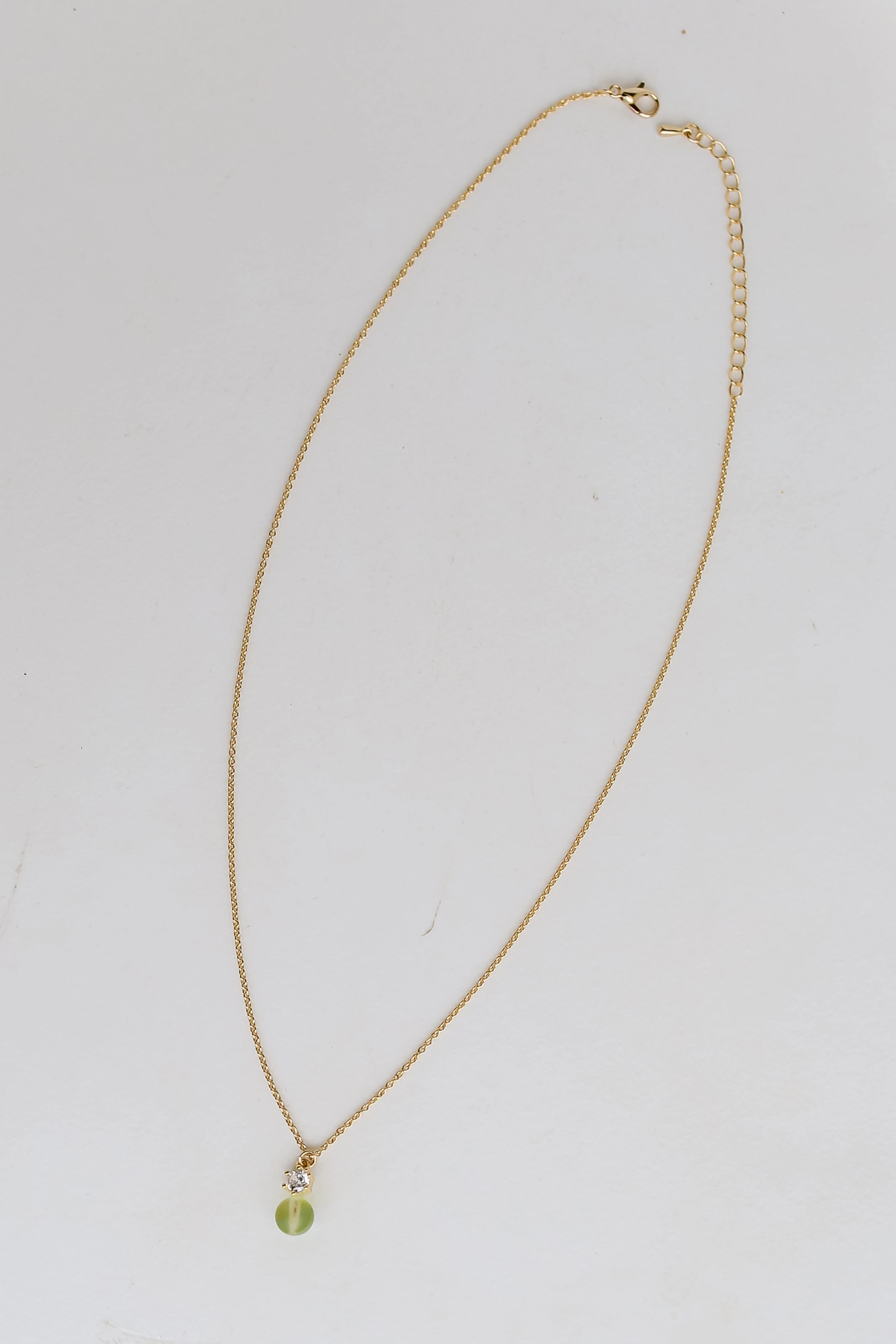 FINAL SALE - Ashley Gold Mini Stone Charm Necklace