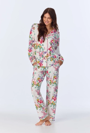 Full Bloom Long Sleeve Classic Stretch Jersey PJ Set