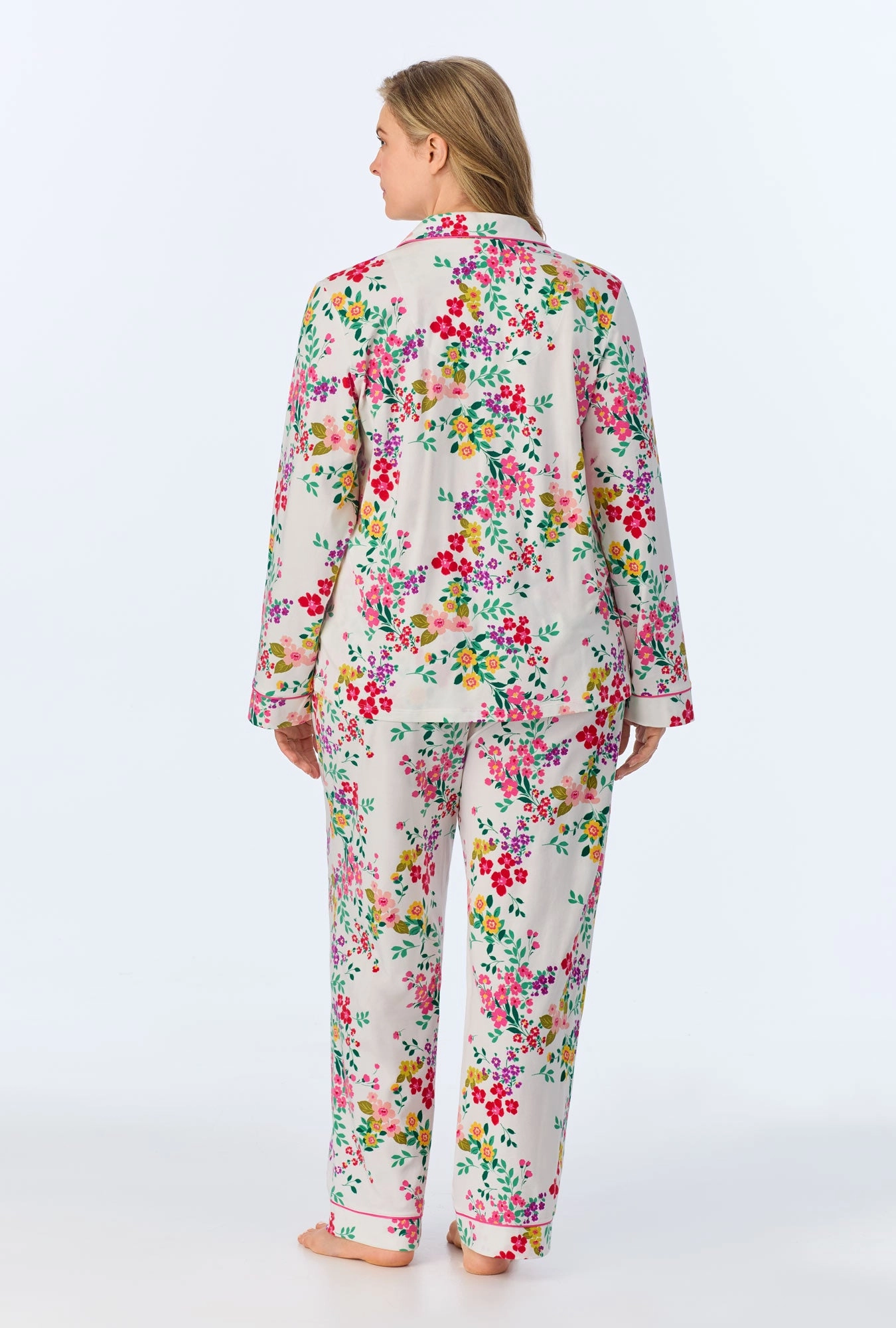 Full Bloom Long Sleeve Classic Stretch Jersey PJ Set