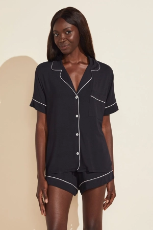 Gisele TENCEL™ Modal Shortie PJ Set | Black/Sorbet