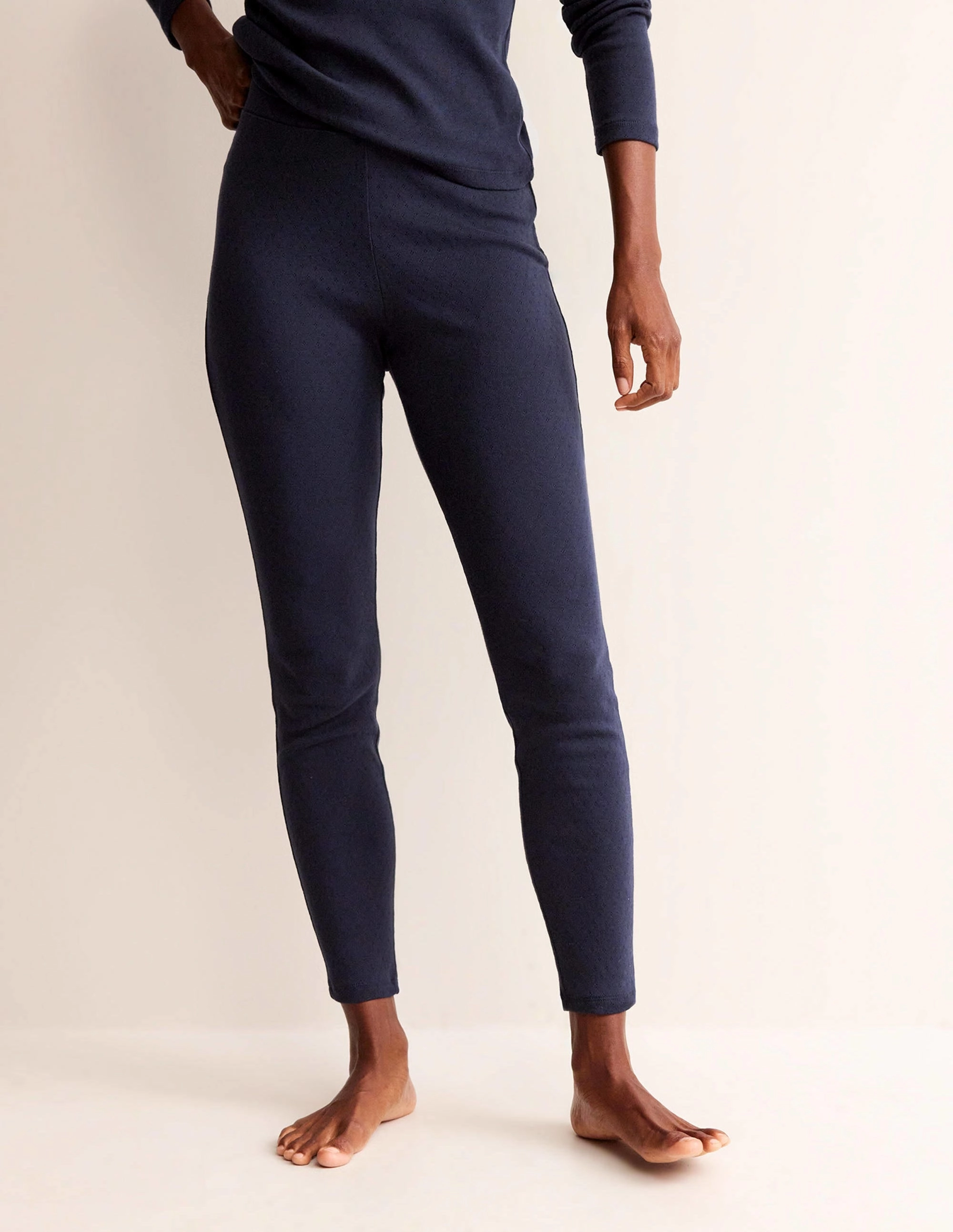 Jersey Pyjama Leggings-Navy