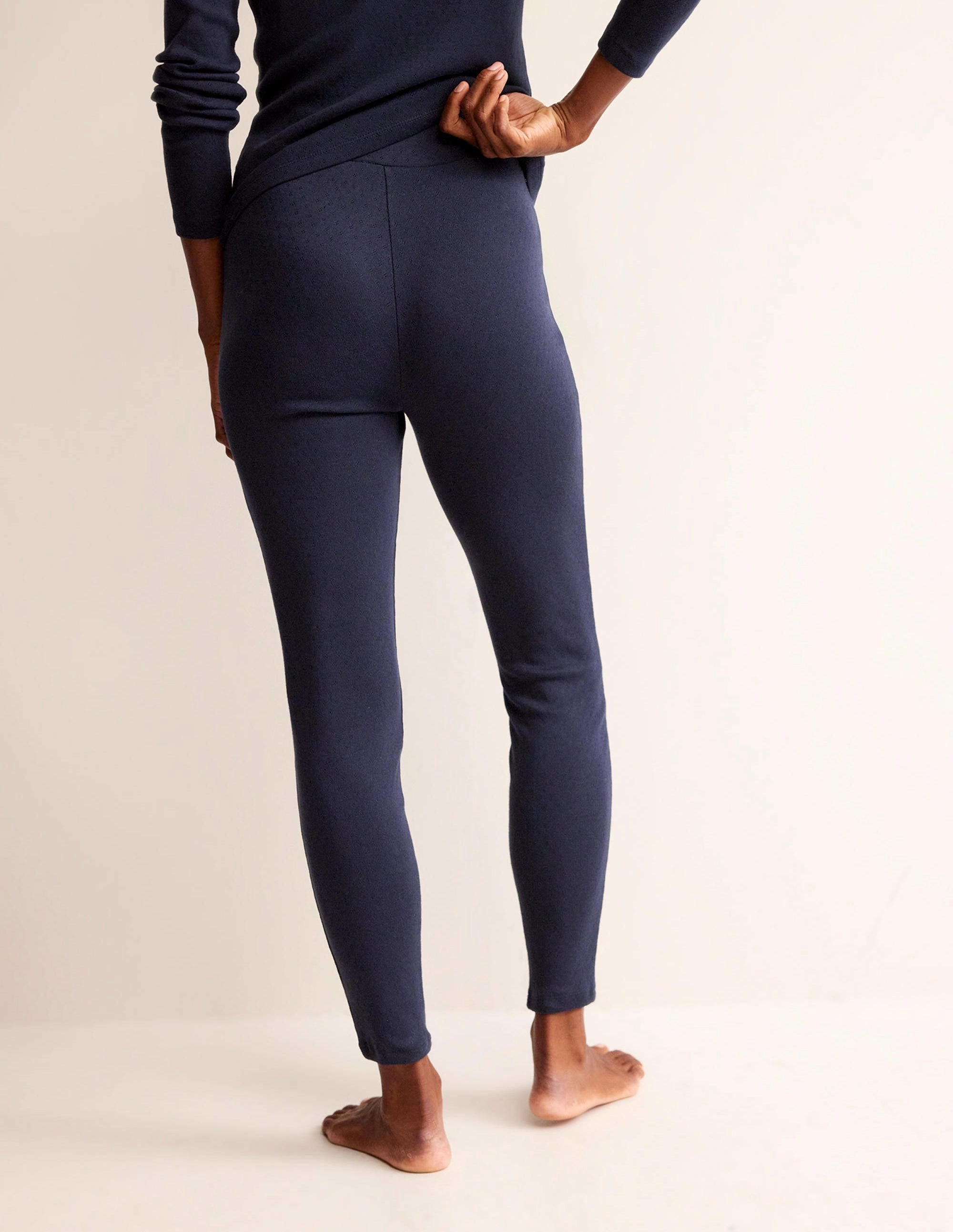 Jersey Pyjama Leggings-Navy