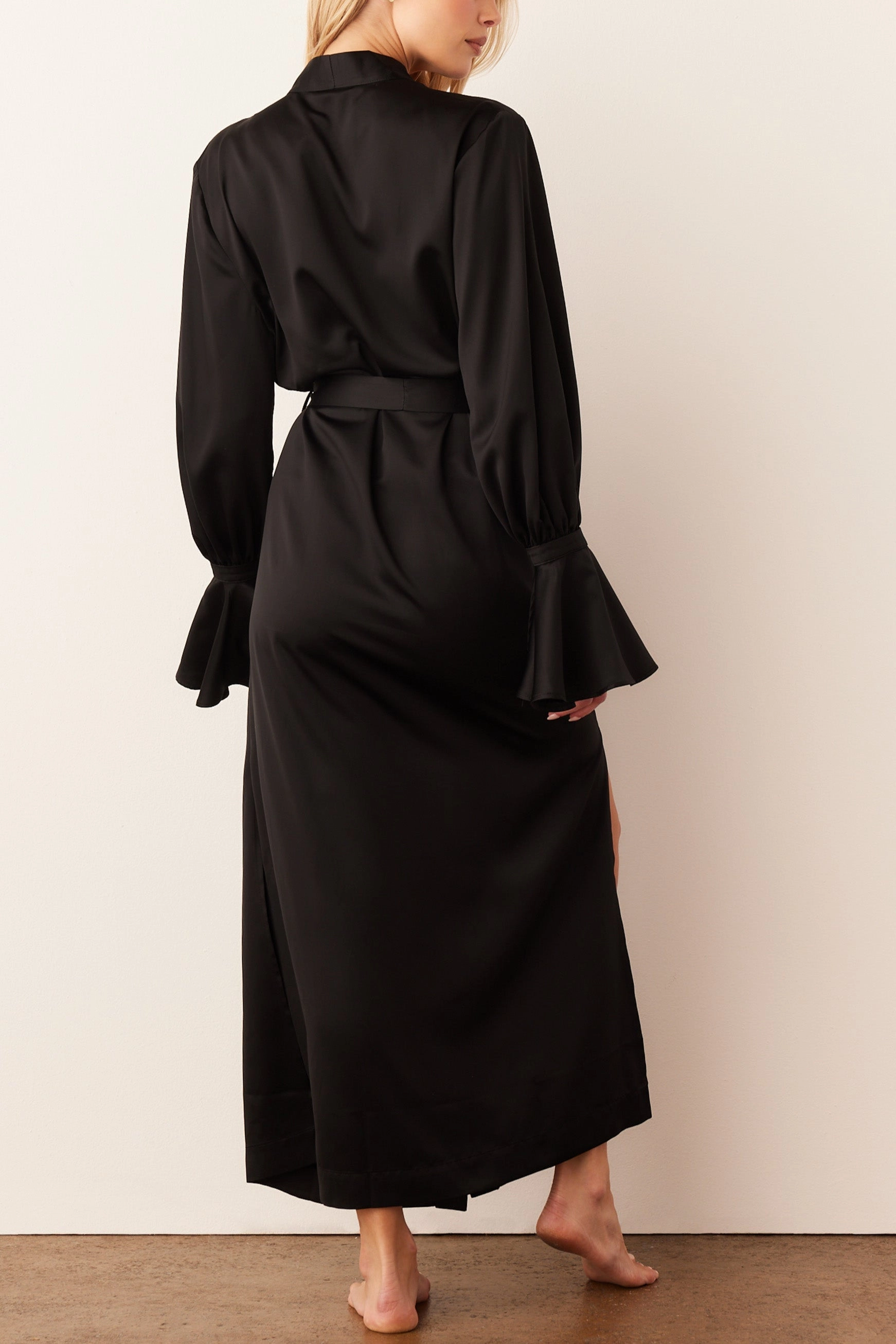 Juliette Cuff Robe | Black