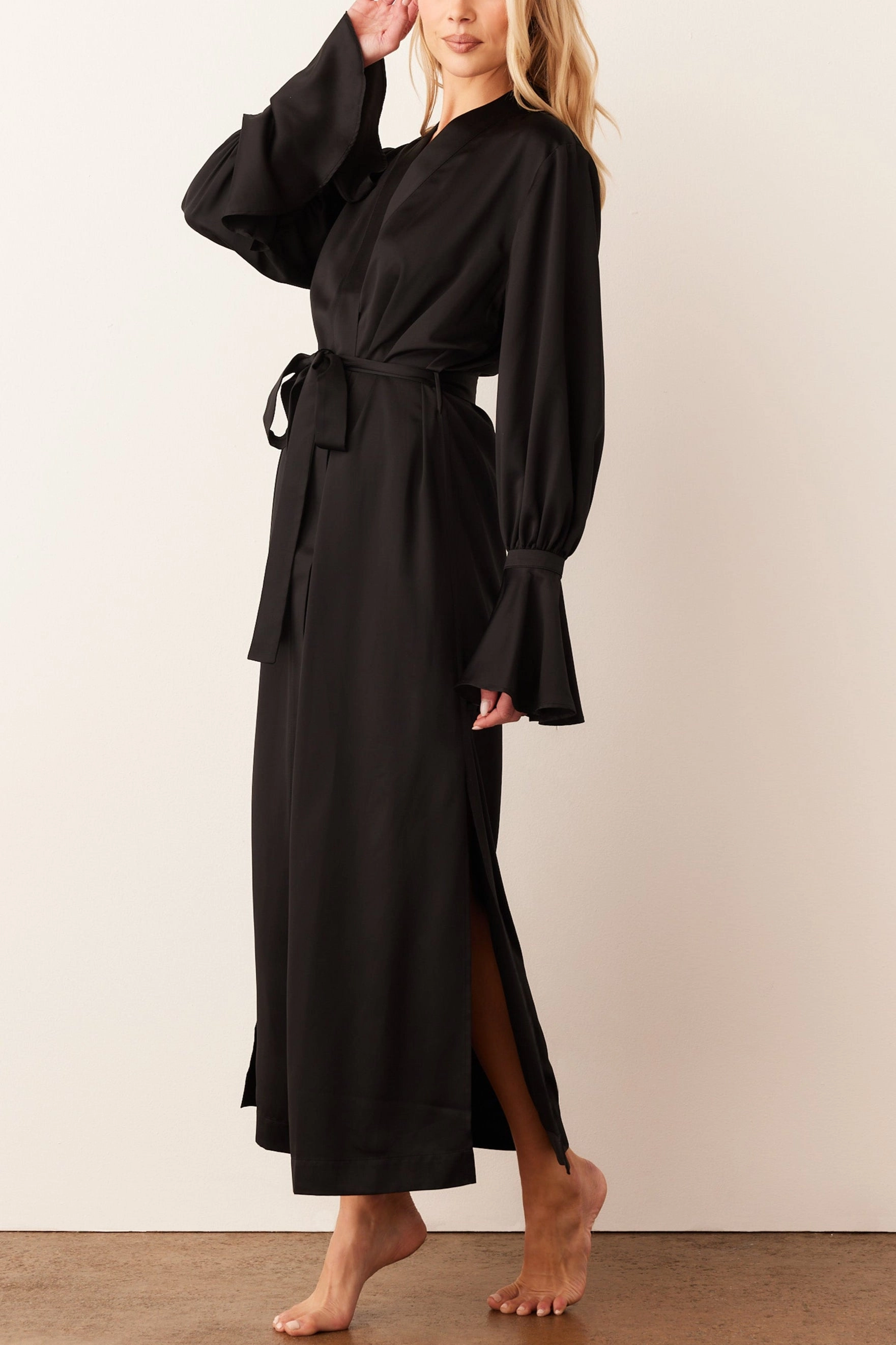 Juliette Cuff Robe | Black