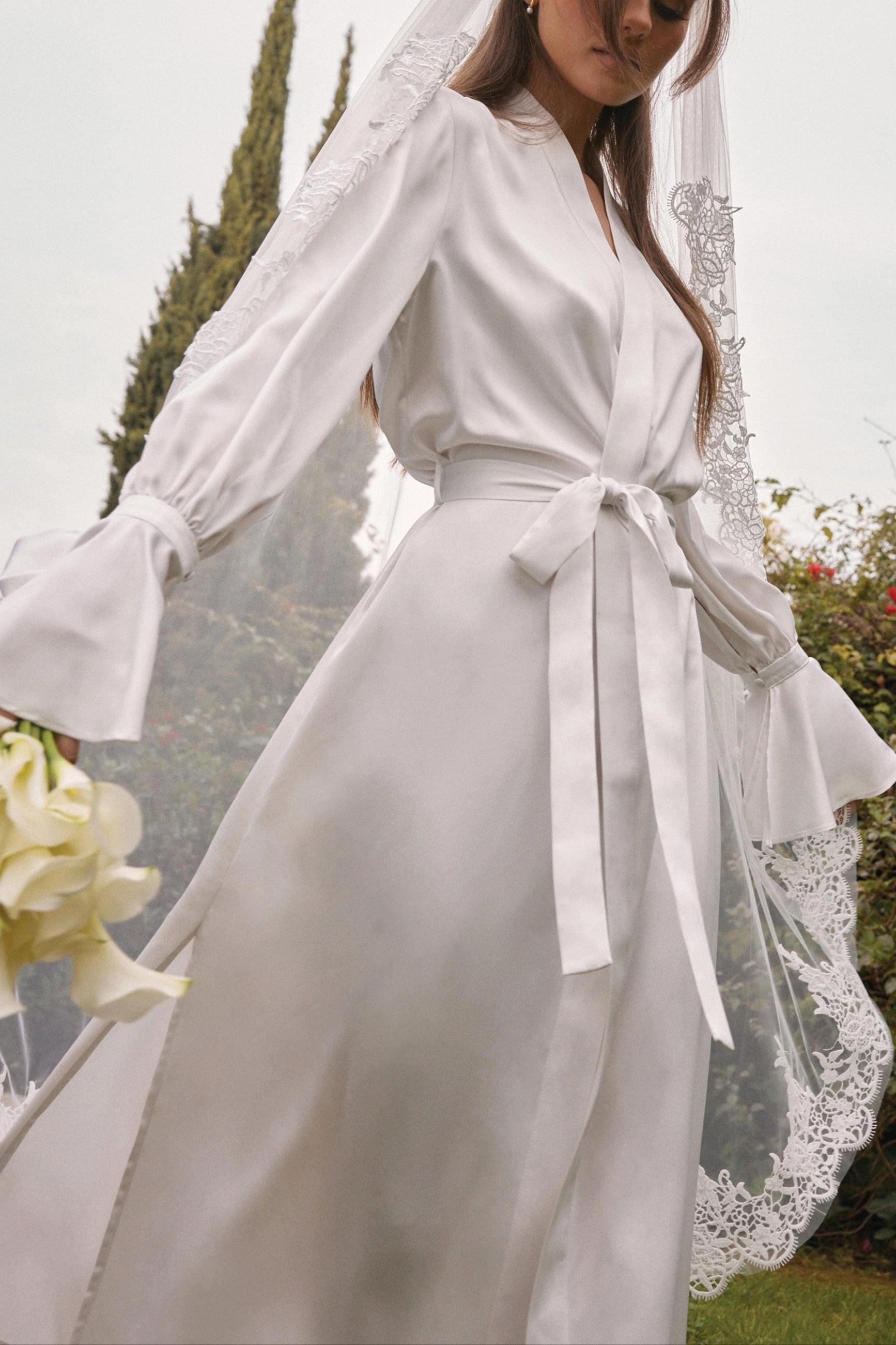 Juliette Cuff Robe | Blanc