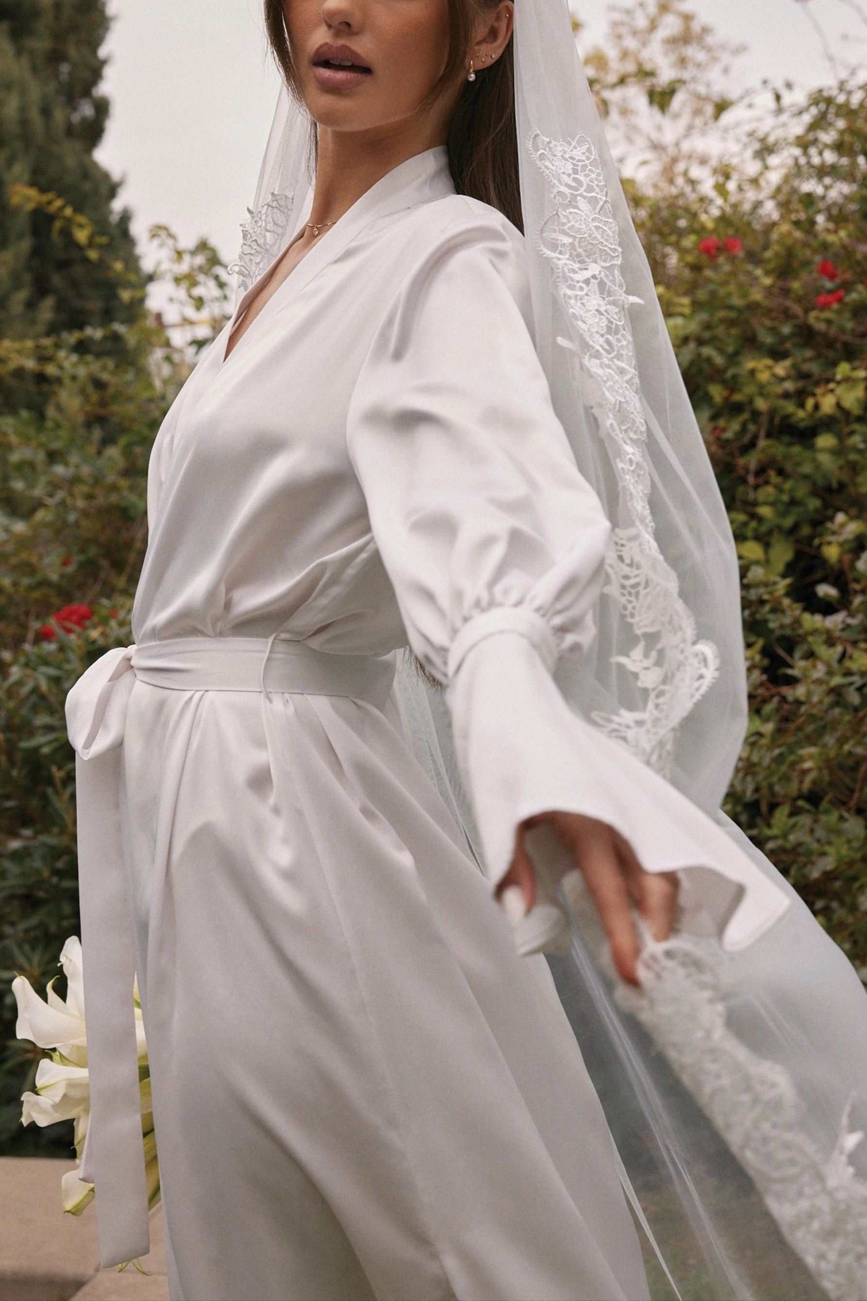 Juliette Cuff Robe | Blanc