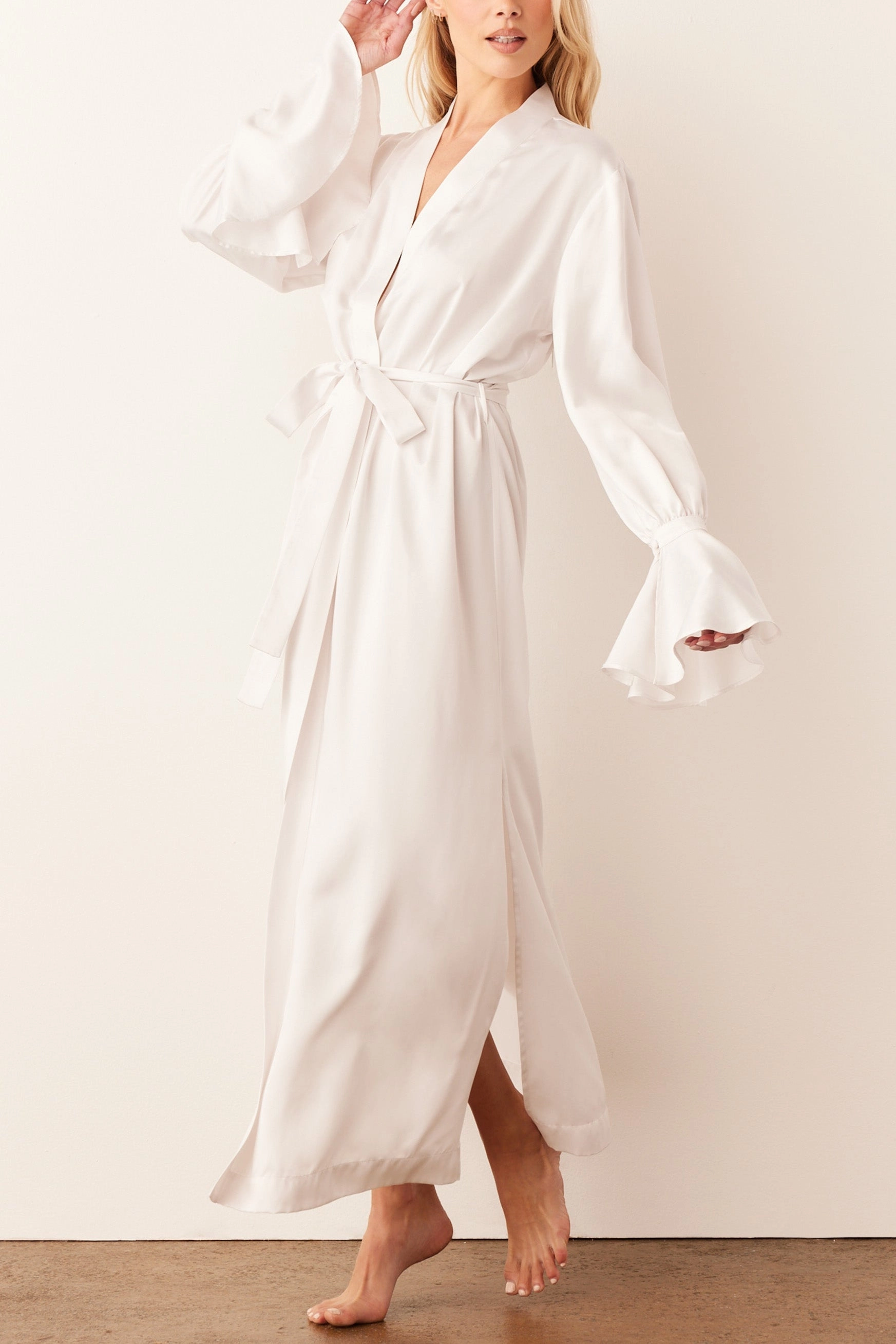 Juliette Cuff Robe | Blanc