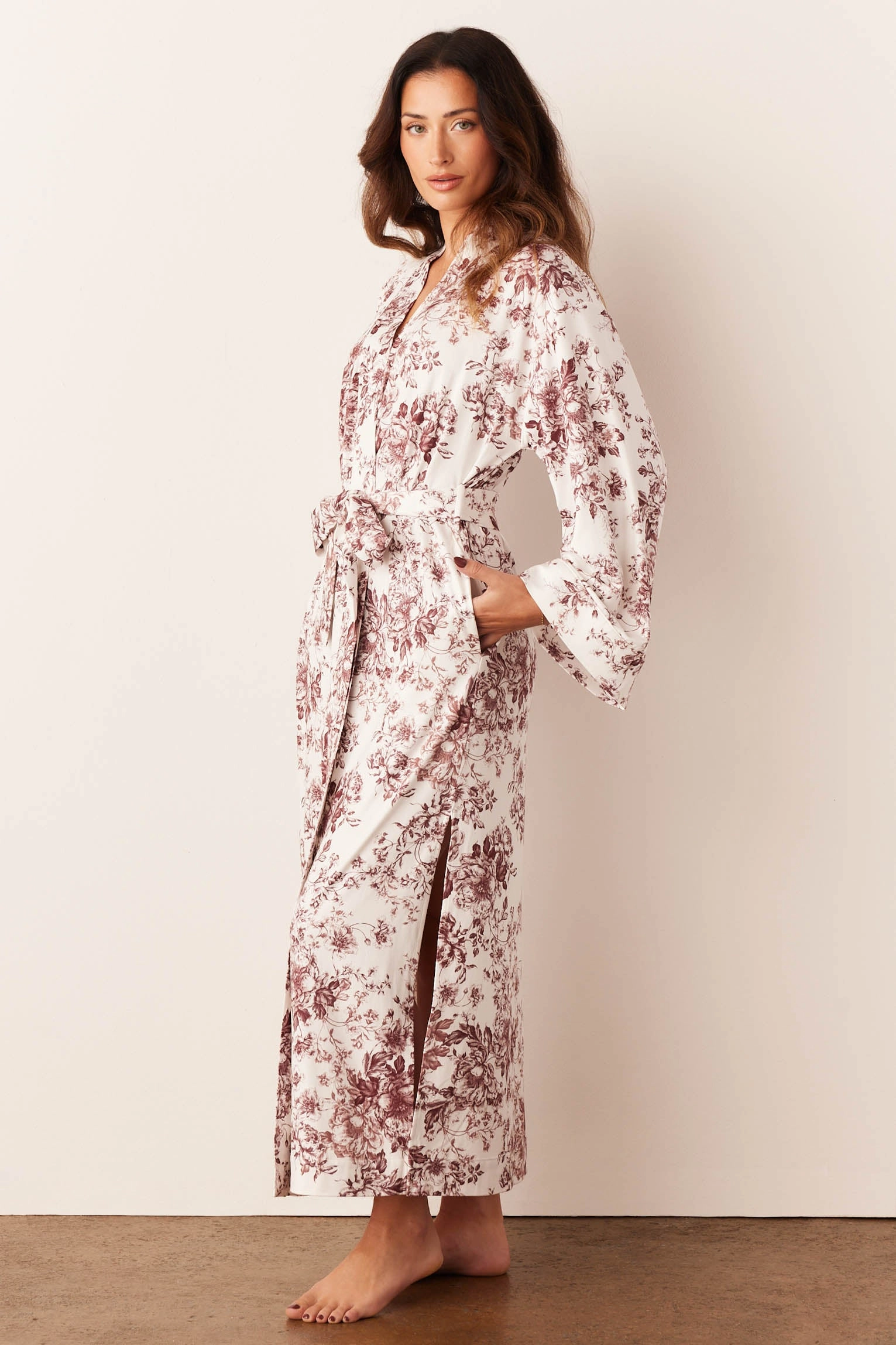 Kaia Kimono Robe | Cambridge Toile