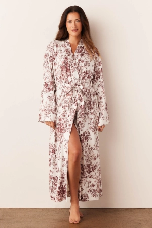 Kaia Kimono Robe | Cambridge Toile